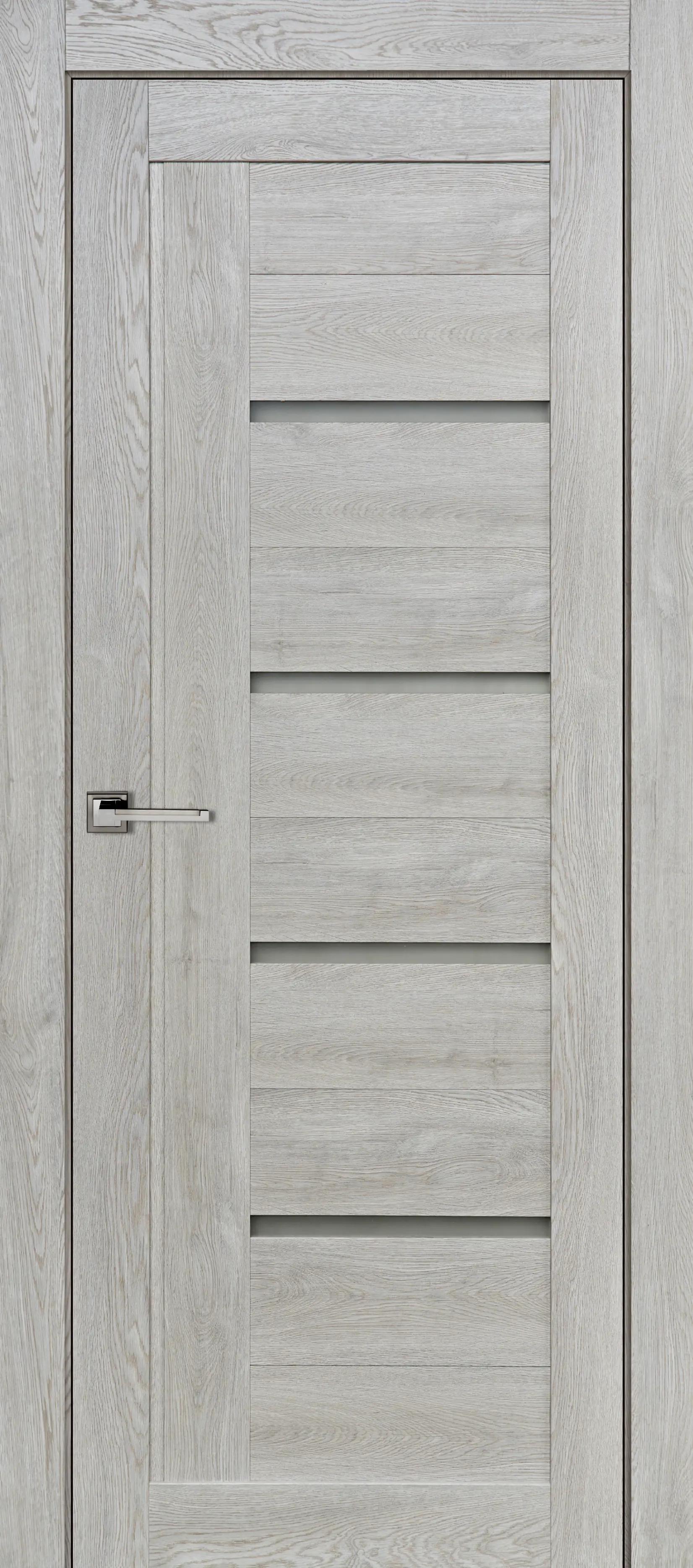 Изображение товара Дверь межкомнатная со стеклом Тренд вертикальный 70x200 см Hardflex серый