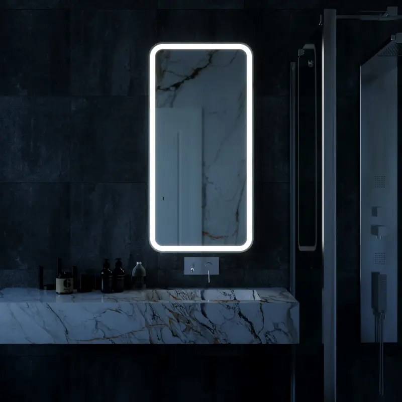 Изображение товара Зеркало с подсветкой Mixline Мальта 60x120 датчик взмаха руки,светодиодная подсветка