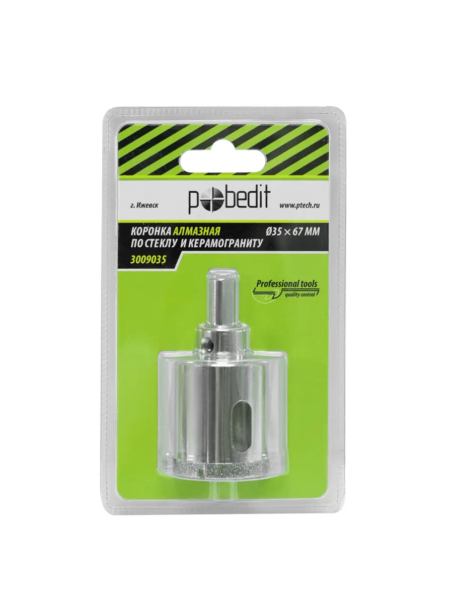 Изображение товара Коронка по керамограниту Pobedit 3009035 35x67 мм