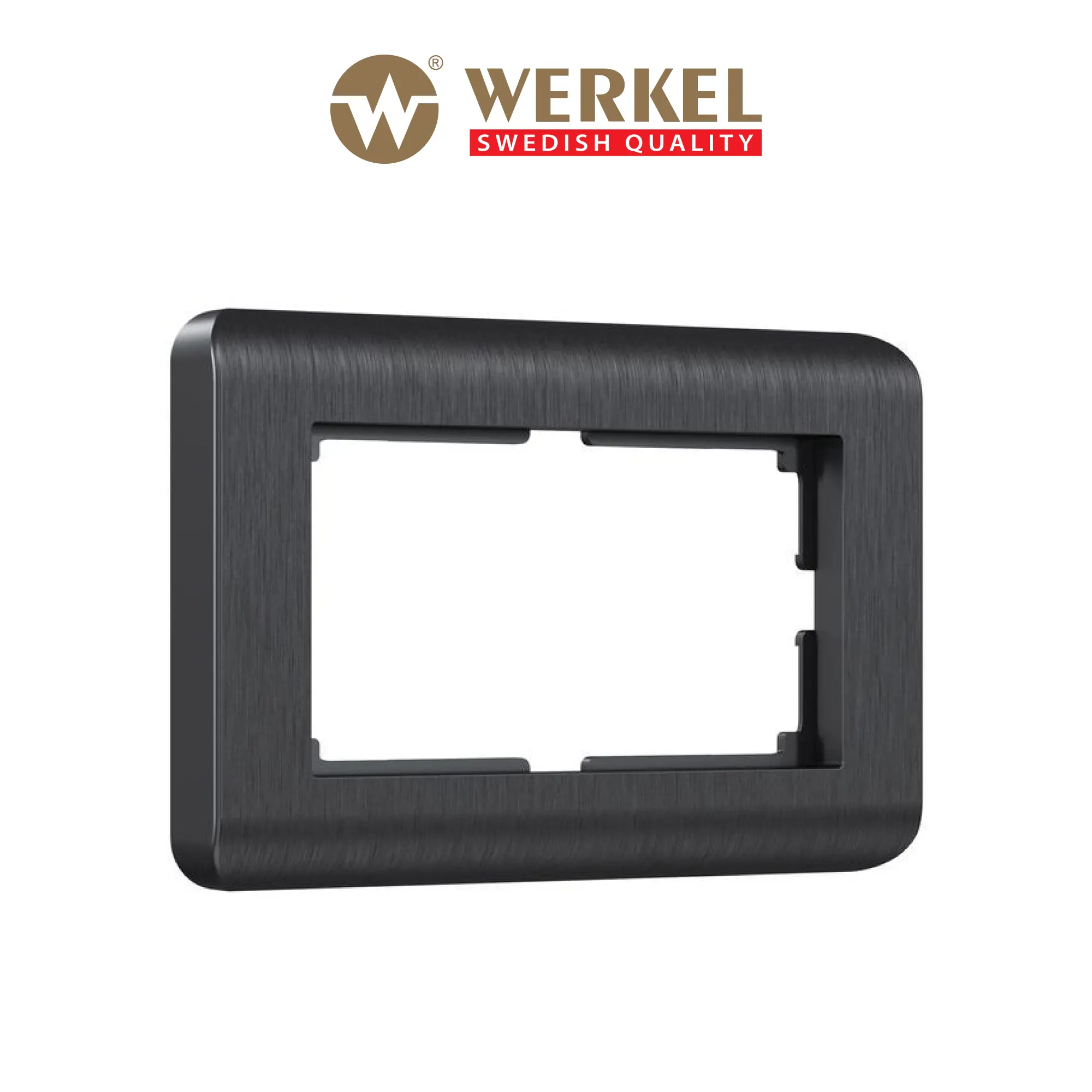 Изображение товара Рамка для двойной розетки Werkel Stream 2 поста цвет графит
