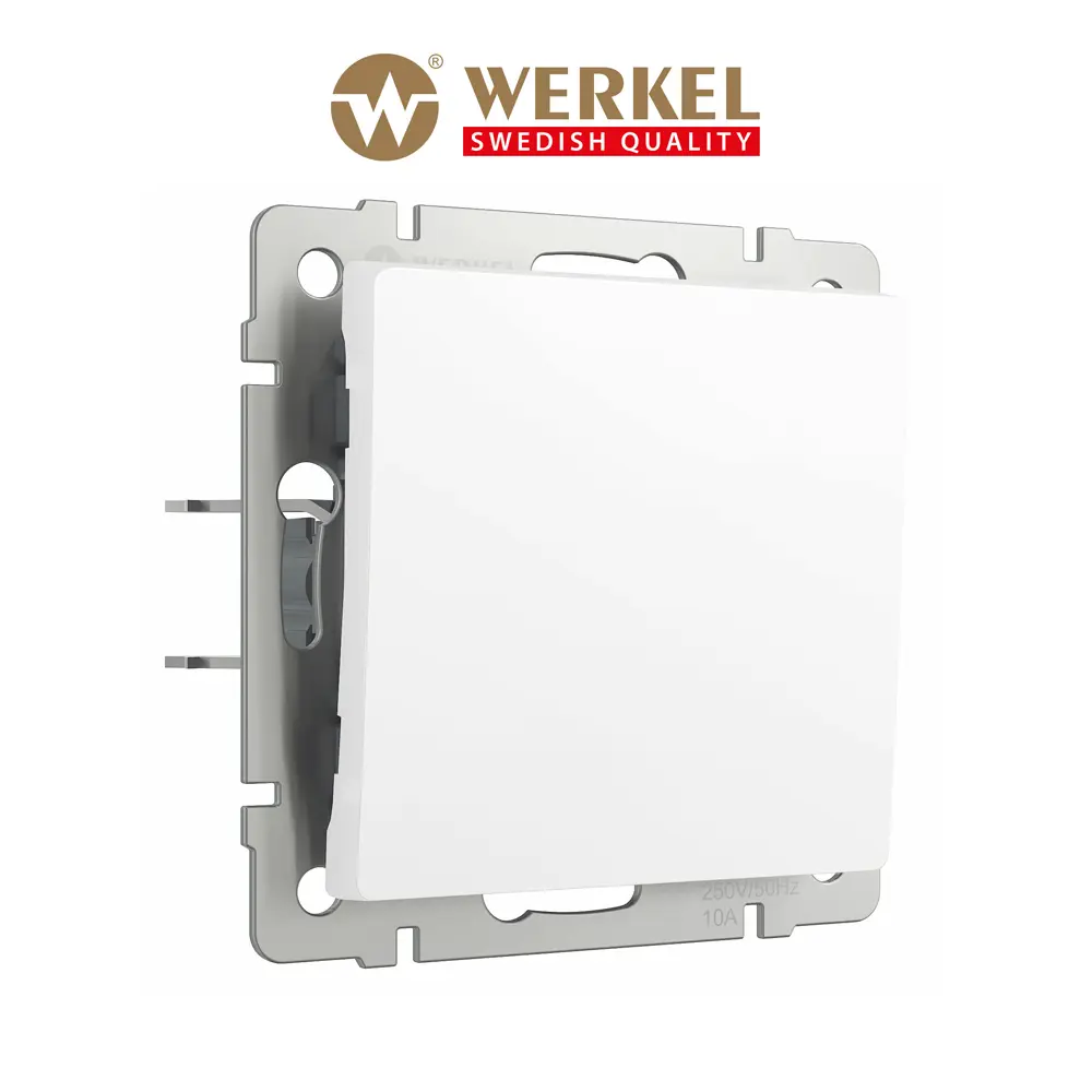 Изображение товара Выключатель проходной встраиваемый одноклавишный Werkel a059269 Белый матовый