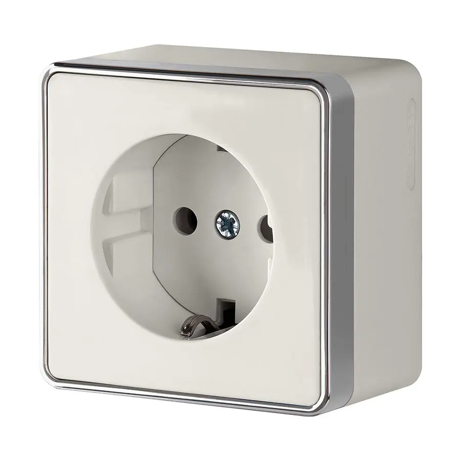 Изображение товара Розетка накладная Werkel Gallant a051552 с заземлением цвет слоновая кость