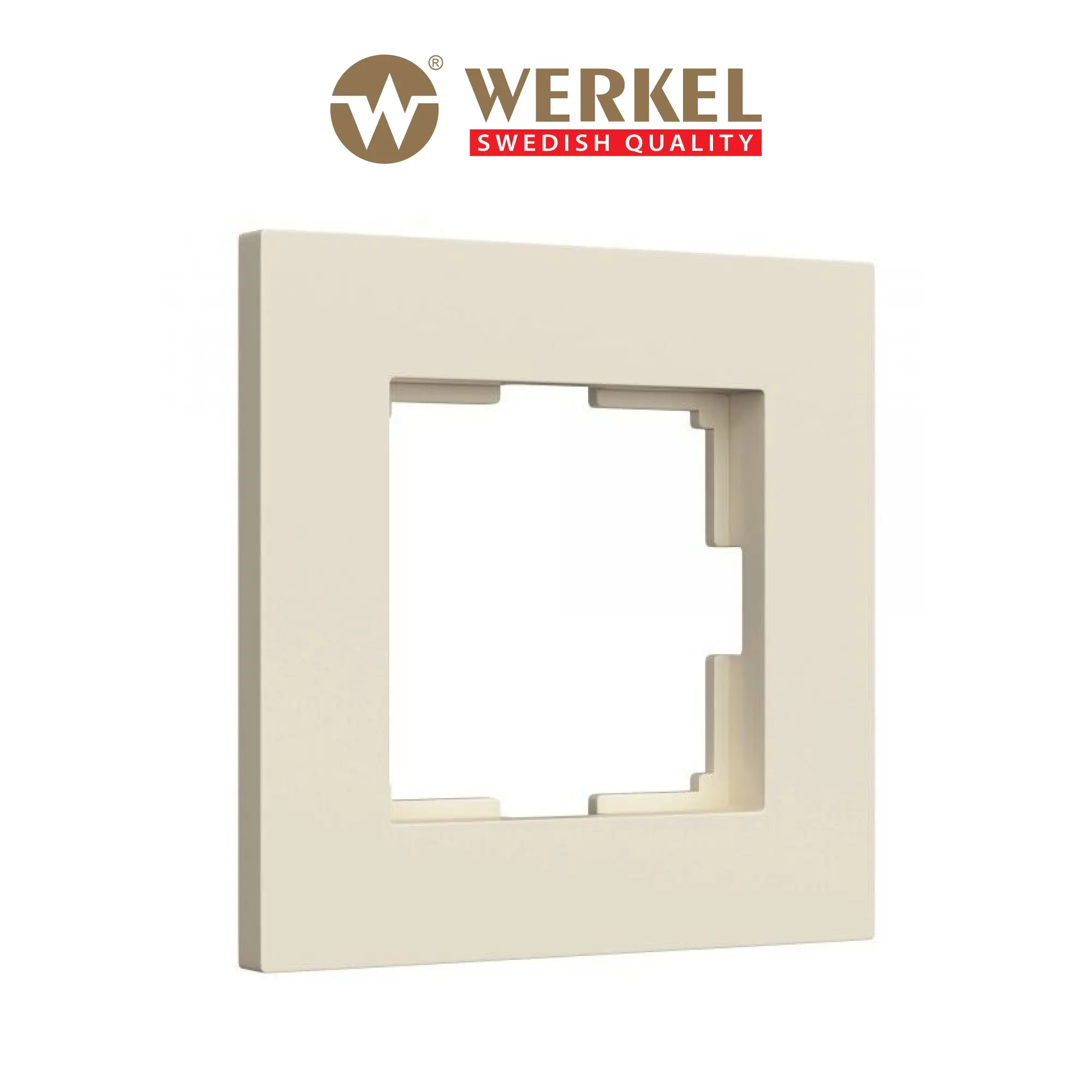 Изображение товара Рамка для розеток и выключателей Werkel Slab W0012962, 1 пост, айвори матовая
