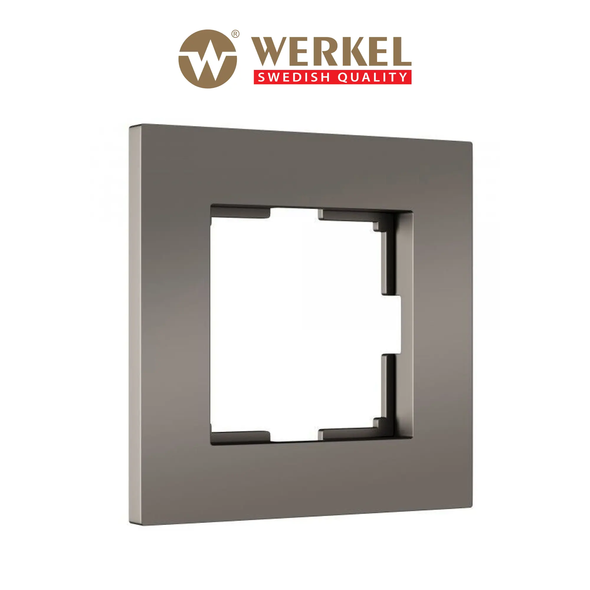 Изображение товара Рамка для розеток и выключателей Werkel Slab W0012963 бронза матовая 1 пост