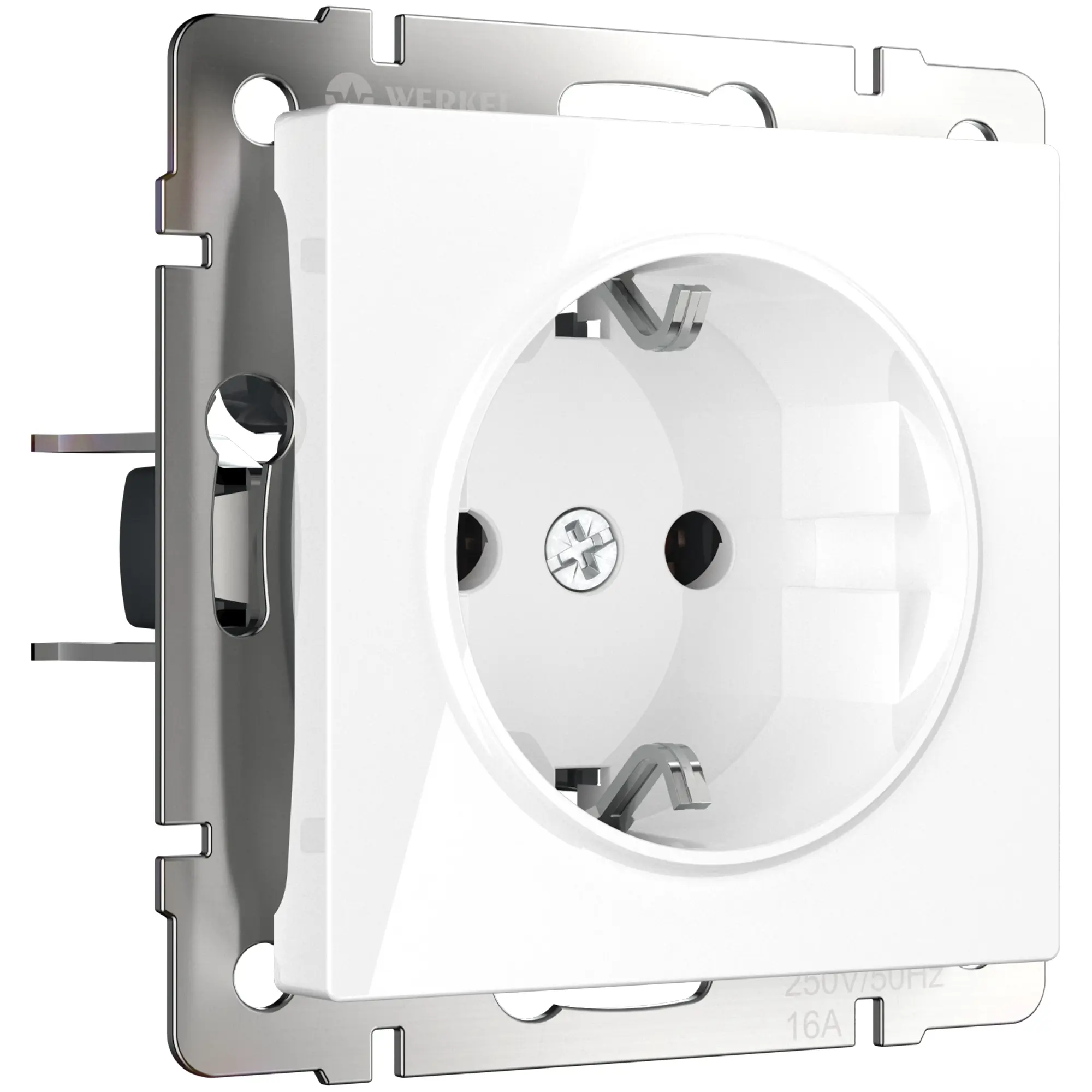 Изображение товара Розетка встраиваемая Werkel W1171001 с заземлением белая 2 шт