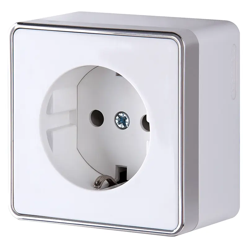 Изображение товара Розетка накладная Werkel Gallant a051584 с заземлением цвет белый