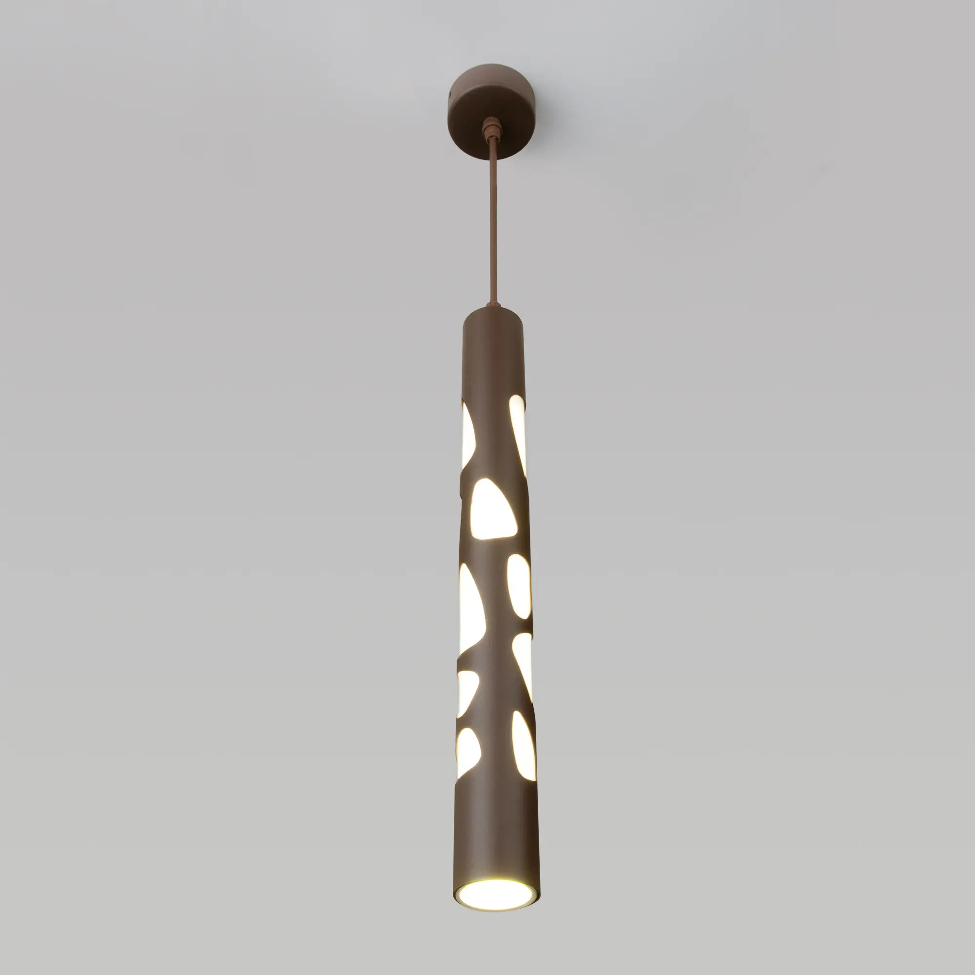 Изображение товара Подвесной светодиодный светильник Eurosvet DLR037 12W 4200K кофе бордовый стиль