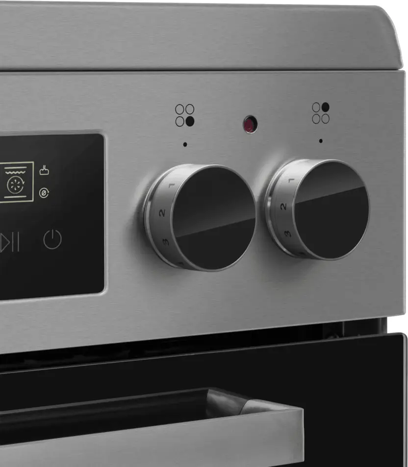 Изображение товара Электрическая плита с духовкой Maunfeld 511391 50x85x63 см цвет нержавеющая сталь