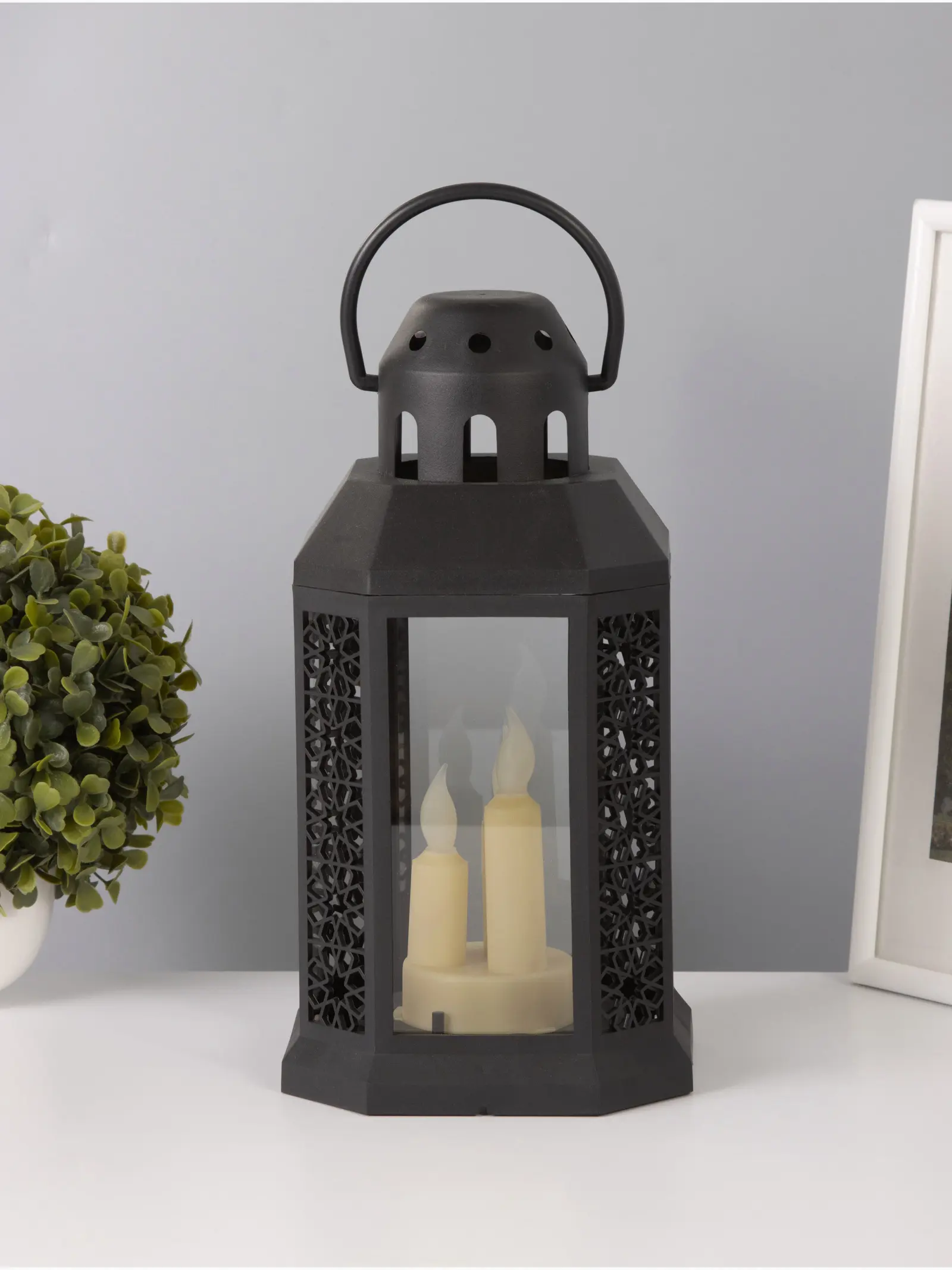 Изображение товара Фонарик декоративный Risalux 10757208 Восточные свечи 1.5Вт 3xААА 15.5x15.5x34см