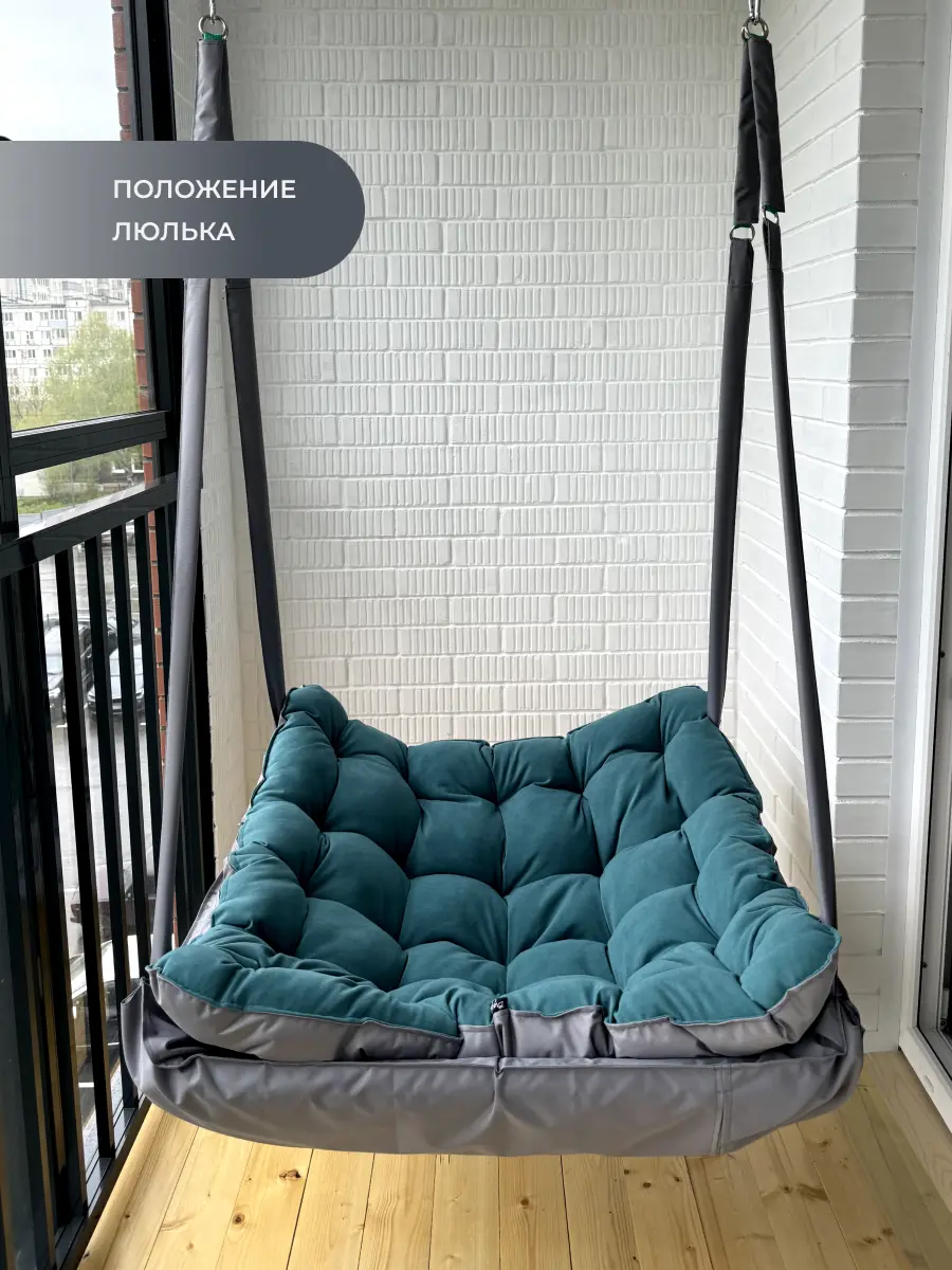 Изображение товара Кресло подвесное КТ90А31 1-но местное до 150 кг бирюзовый