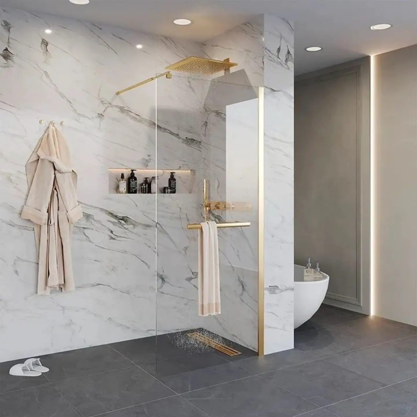 Изображение товара Керамогранит Primavera Royal Spring 30x60 см белый бетон