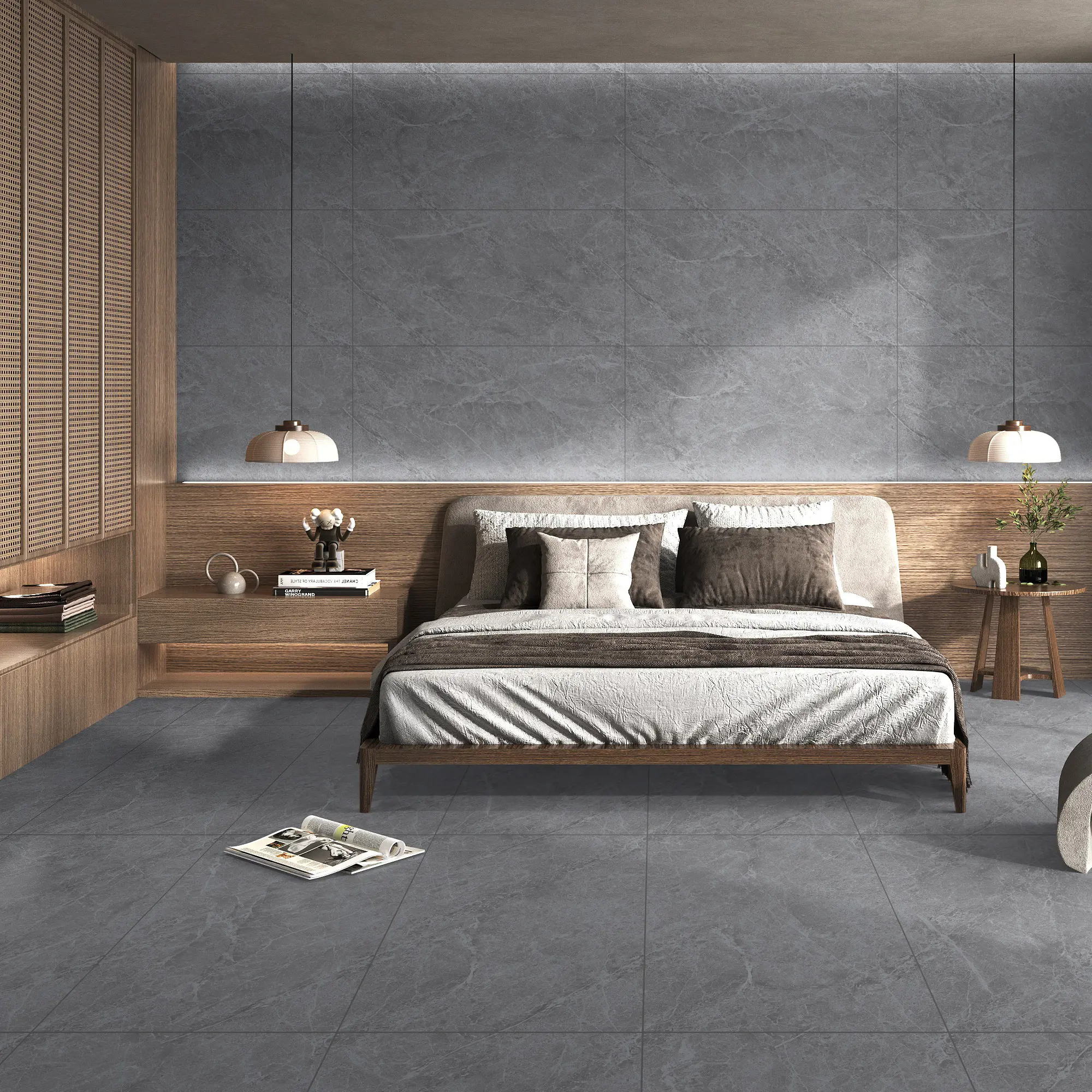 Изображение товара Глазурованный керамогранит Montecarlos 60x120 см серый, 1.44 м², гладкий