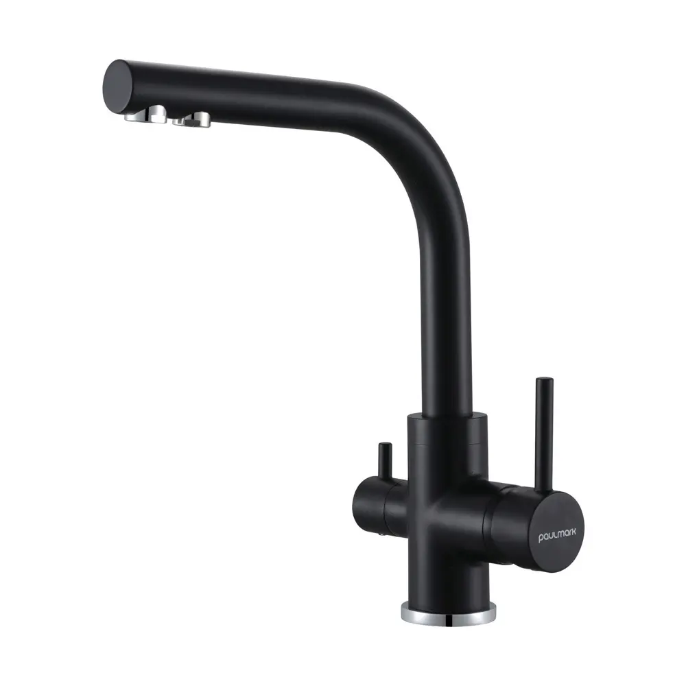 Изображение товара Однорычажный смеситель Paulmark Es213011-401tb излив 30 см цвет черный
