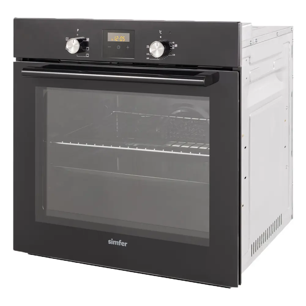 Изображение товара Встраиваемый духовой шкаф Simfer B6EB56035 59.5х59.5х56.5 см цвет черный