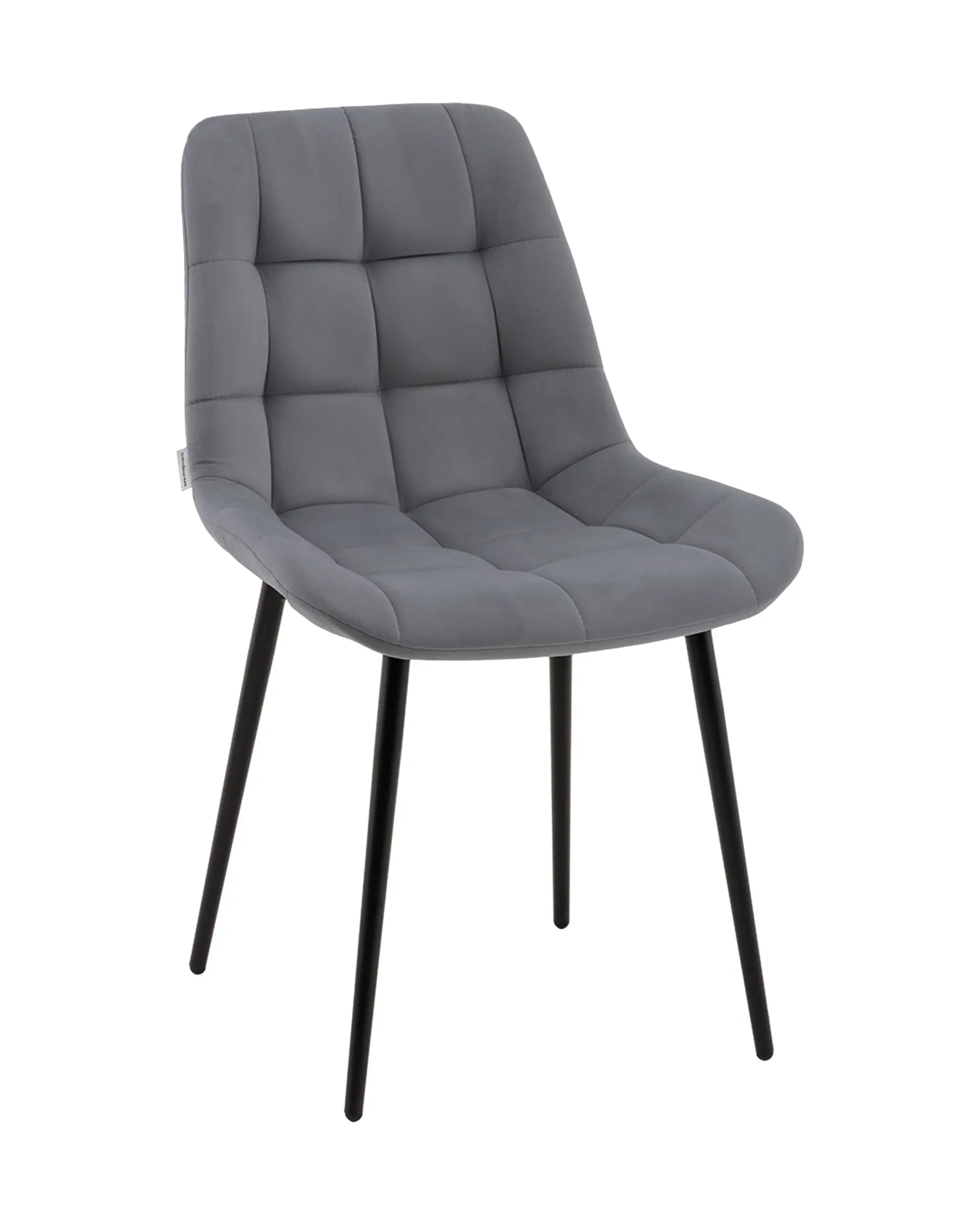 Изображение товара Стул для кухни обеденный Флекс велюр серый (комплект 2 шт)