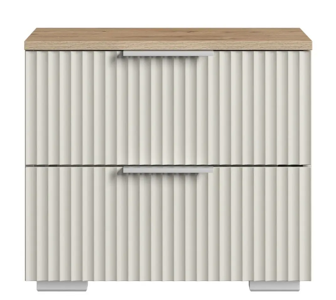 Изображение товара Тумба прикроватная Диван не мебель Ингрия 2 50x44x42 см 2 ящика ЛДСП цвет сантьяго