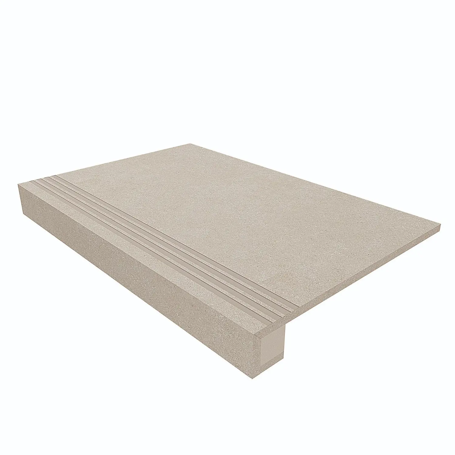 Изображение товара Ступень из керамогранита Estima Luna LN01 30x120 см бежевый дорожка для лестницы и пола