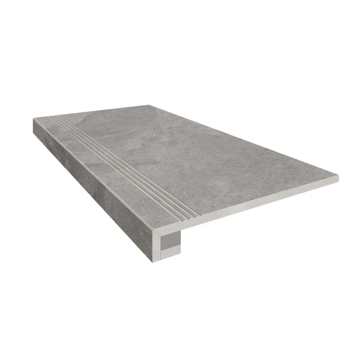 Изображение товара Комплект ступень и подступенок из керамогранита Estima Terra TE02 33x120 см серый