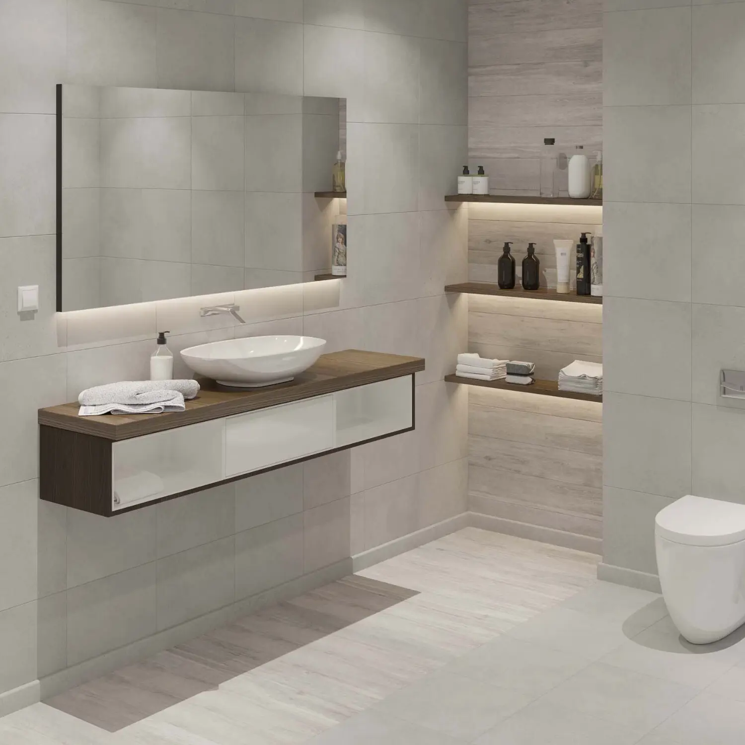 Изображение товара Керамогранит Estima Underground UN02 серый 40.5x40.5 см для пола и стен