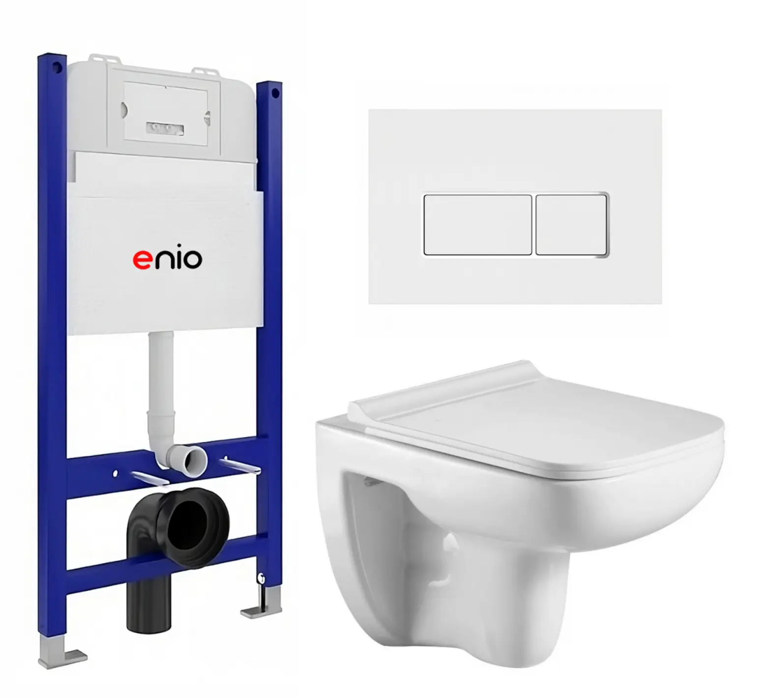 Изображение товара Комплект инсталляция с унитазом Enio 611872 цвет белый