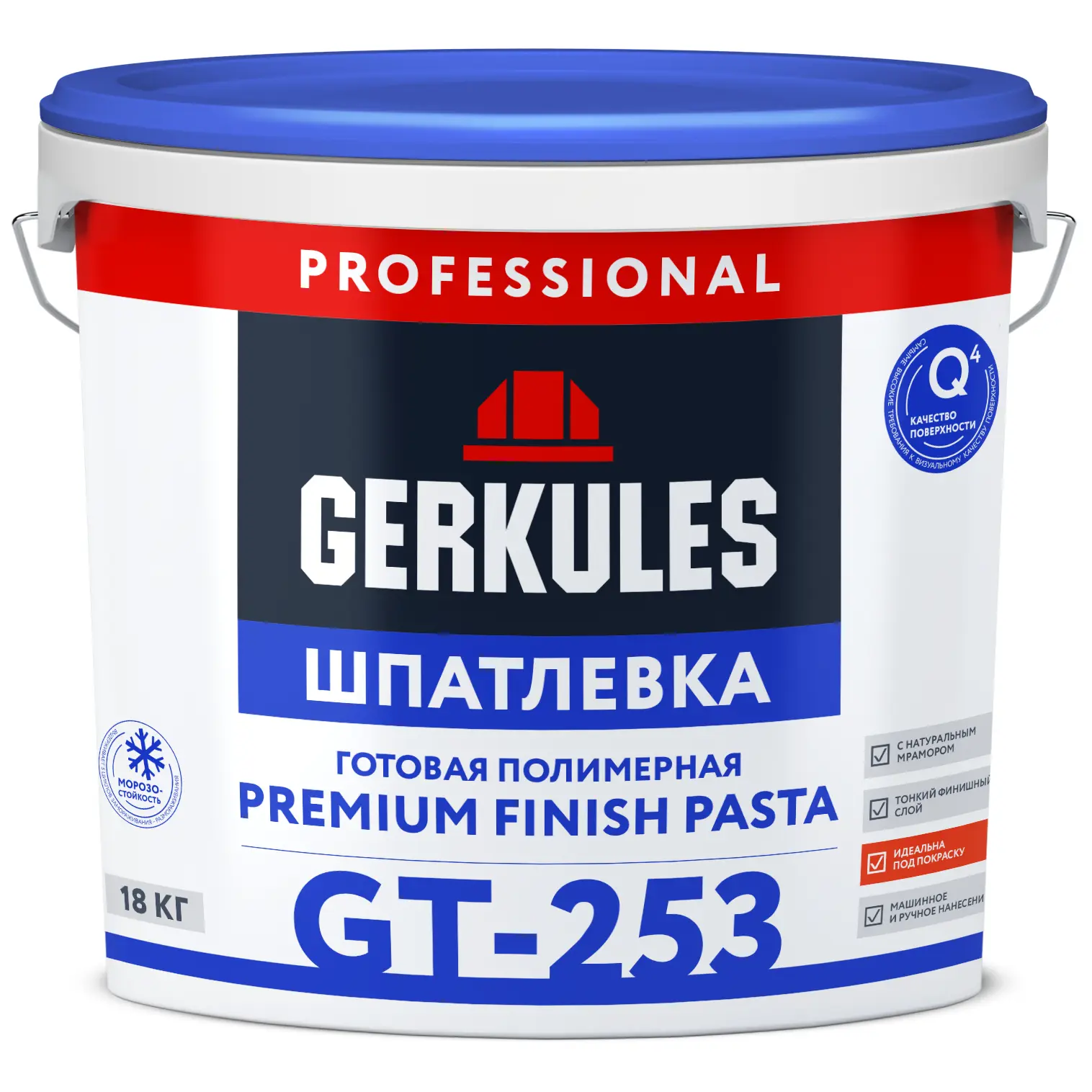 Изображение товара Шпатлевка полимерная Геркулес GT-253 PRO Premium Finish Pasta 18кг