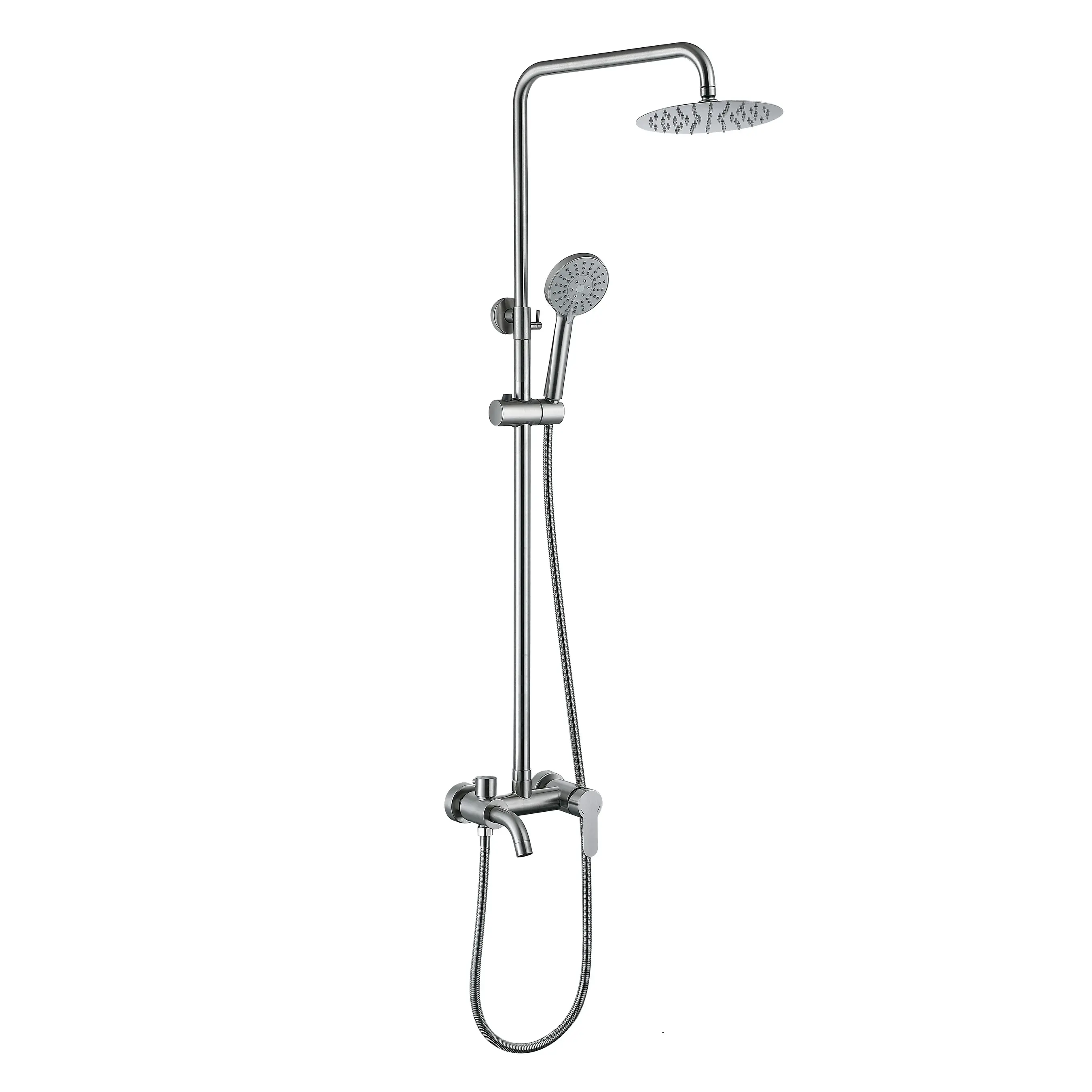 Изображение товара Душевая стойка Bond BLP-639100 1 режимная цвет сталь