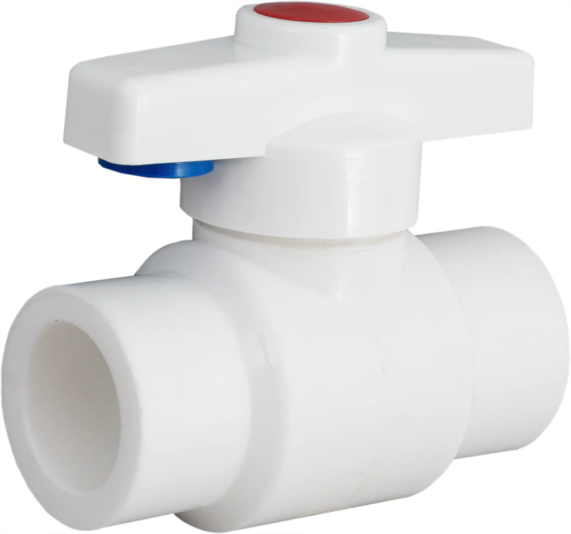 Изображение товара Кран шаровой прямой РВК PN25 25 мм полипропилен ручка рычаг