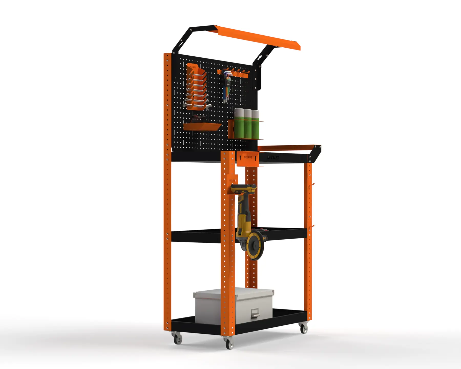 Изображение товара Тележка инструментальная Metalex Тип 5 118508 950x450x900 мм для хранения инструментов