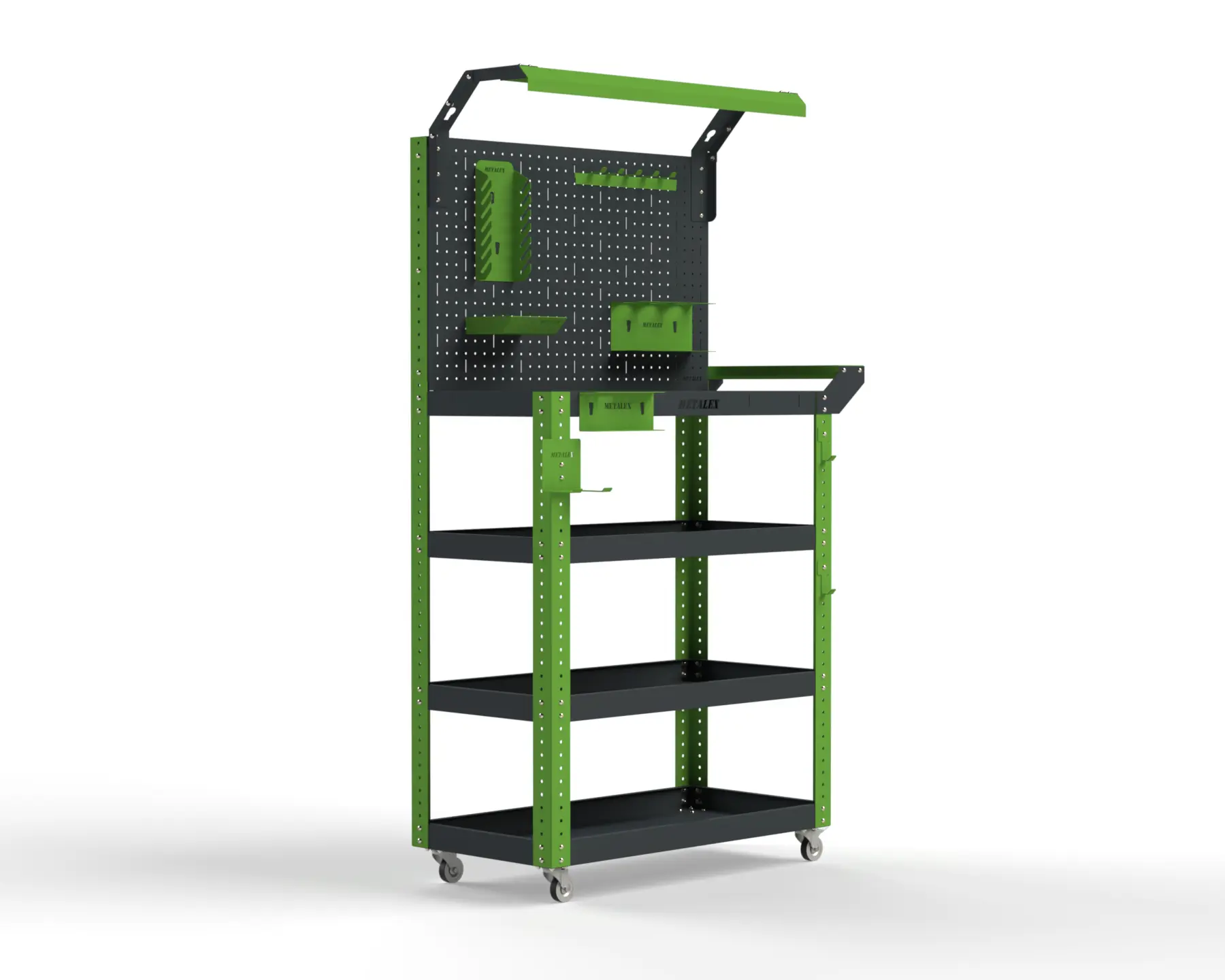 Изображение товара Тележка инструментальная Metalex Тип 5 950x400x900 мм с освещением и аксессуарами