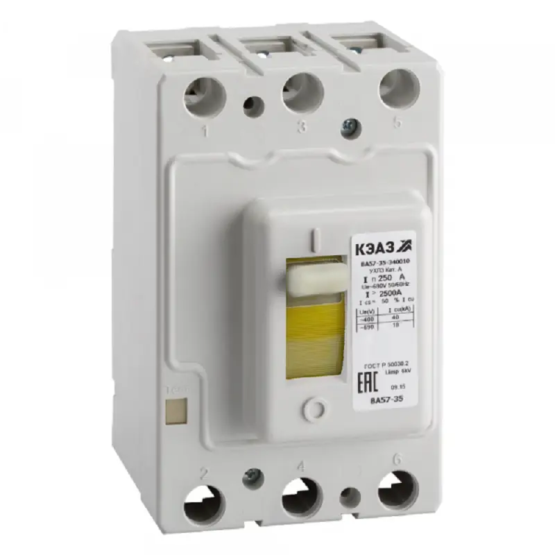 Изображение товара Автоматический выключатель КЭАЗ ВА57-35-340010-125А-800-690AC-УХЛ3-КЭАЗ 3P 125 А