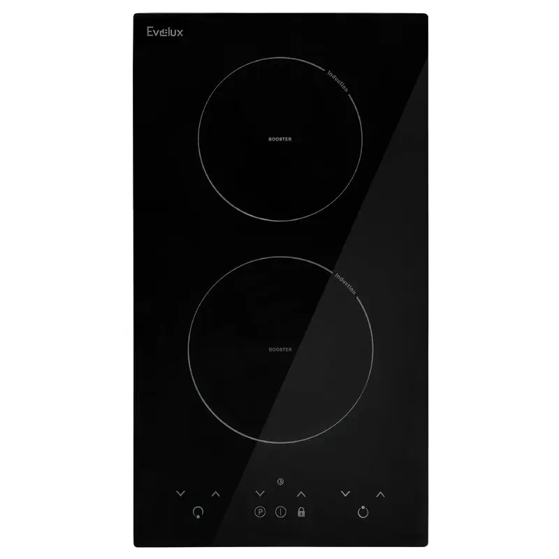 Изображение товара Электрическая варочная панель Evelux HEI 320 B 30 см 2 конфорки цвет черный