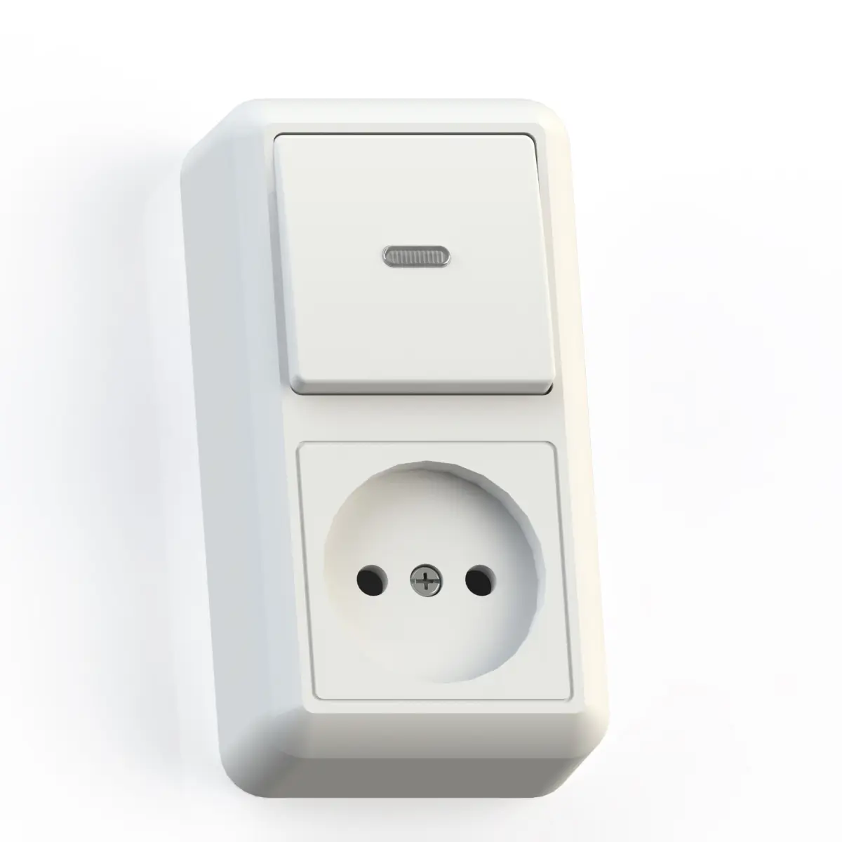 Изображение товара Розеточный блок накладные Кунцево-электро 8061 без заземления цвет белый