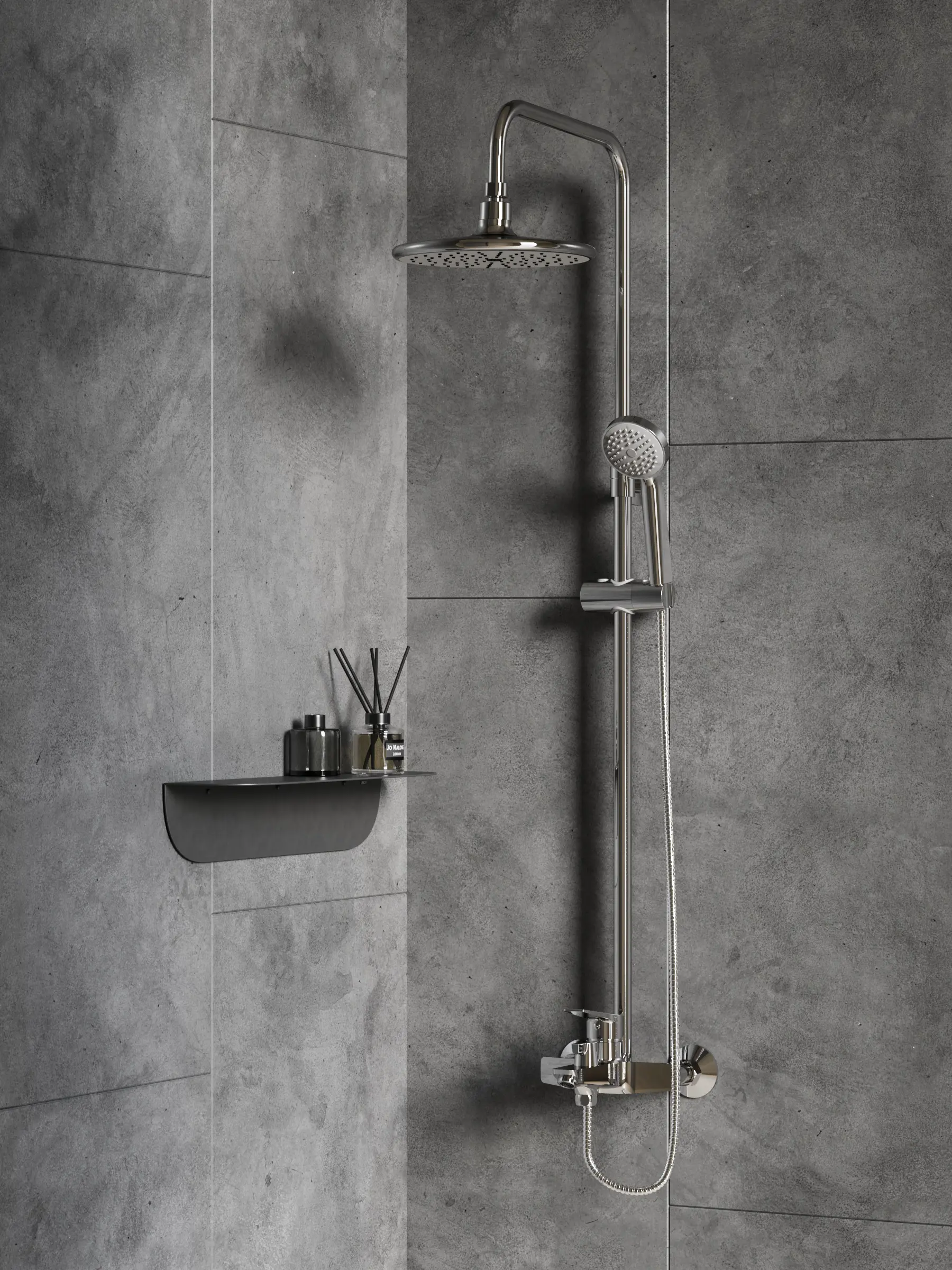 Изображение товара Душевая система Esko Marburg STMB54 со смесителем 3 режима хром