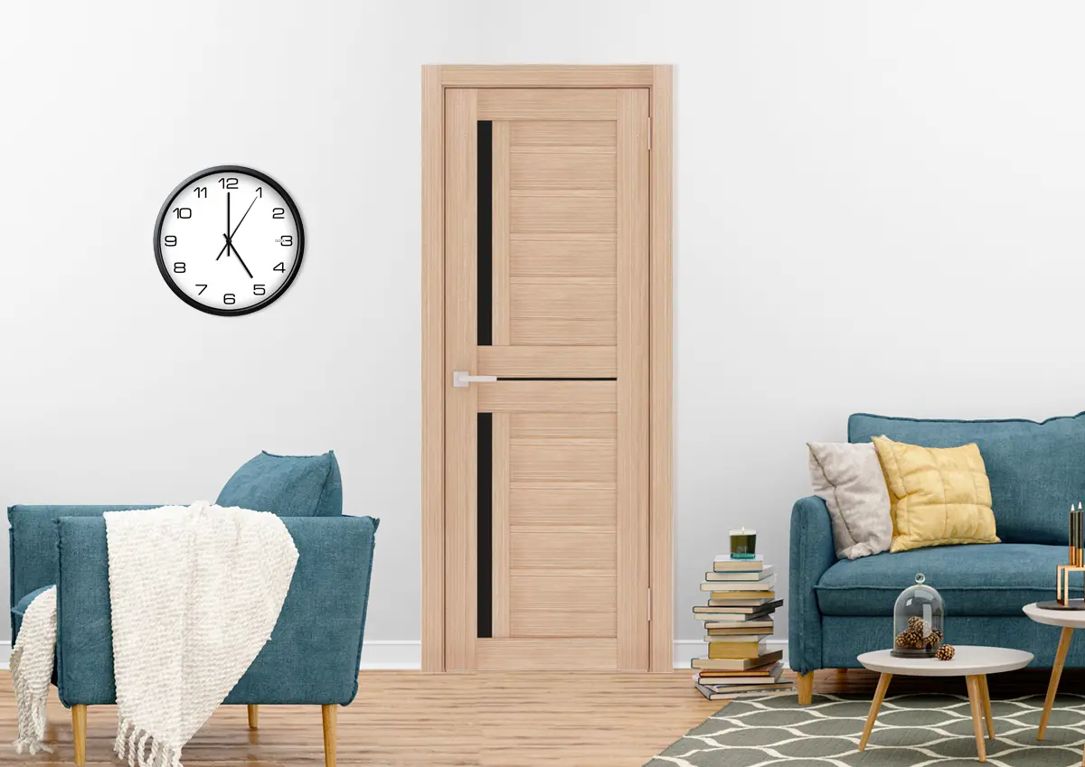 Изображение товара Межкомнатная дверь Лесма Стиль Рондо 31 стекло black star капучино в России