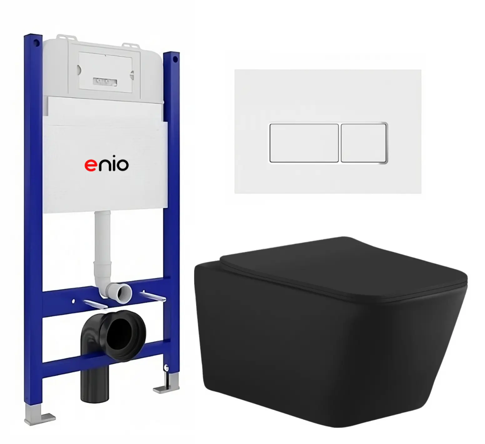 Изображение товара Комплект инсталляция с унитазом Enio 611915 цвет черный