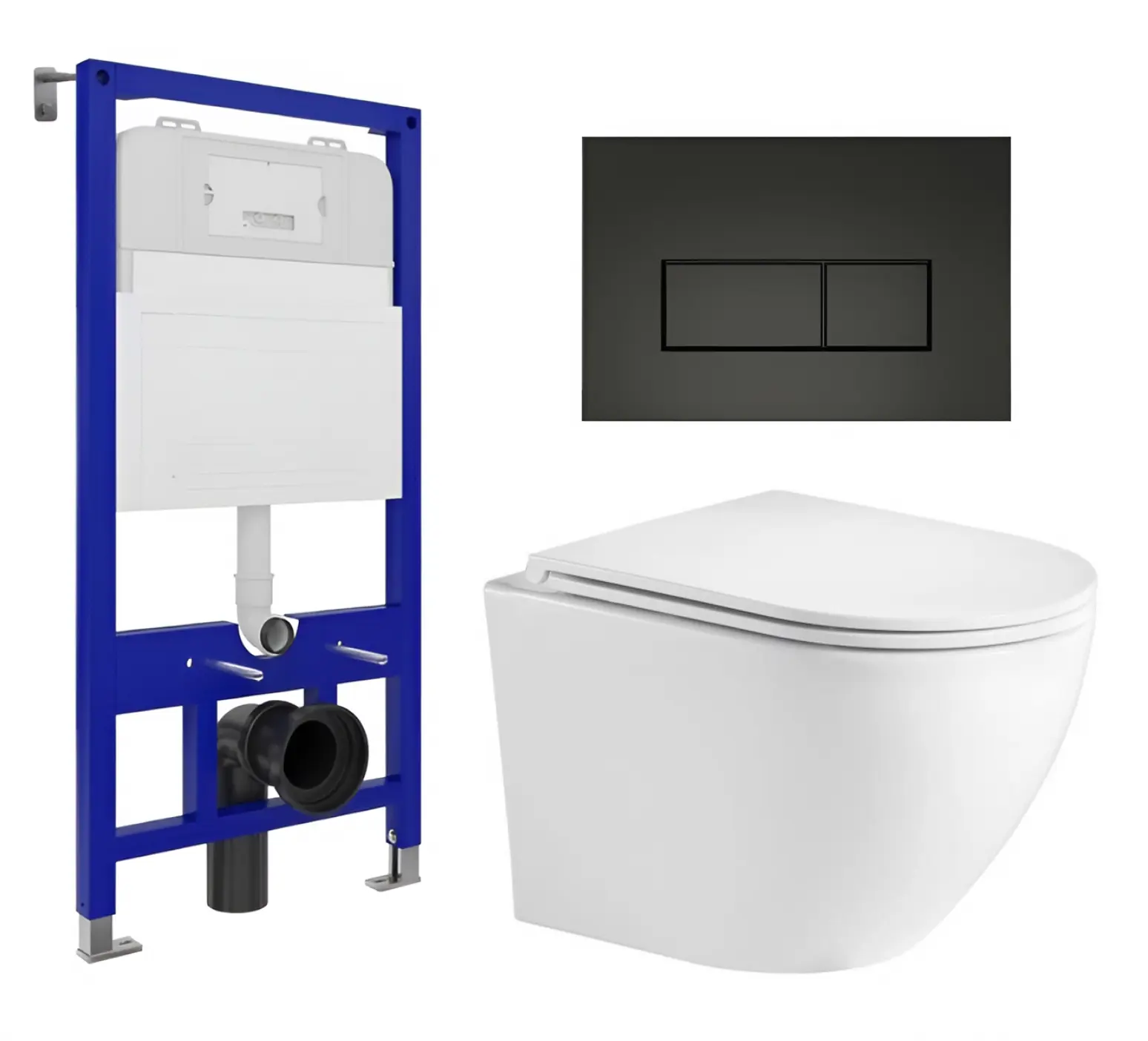 Изображение товара Комплект инсталляция с унитазом Enio 535374 цвет белый