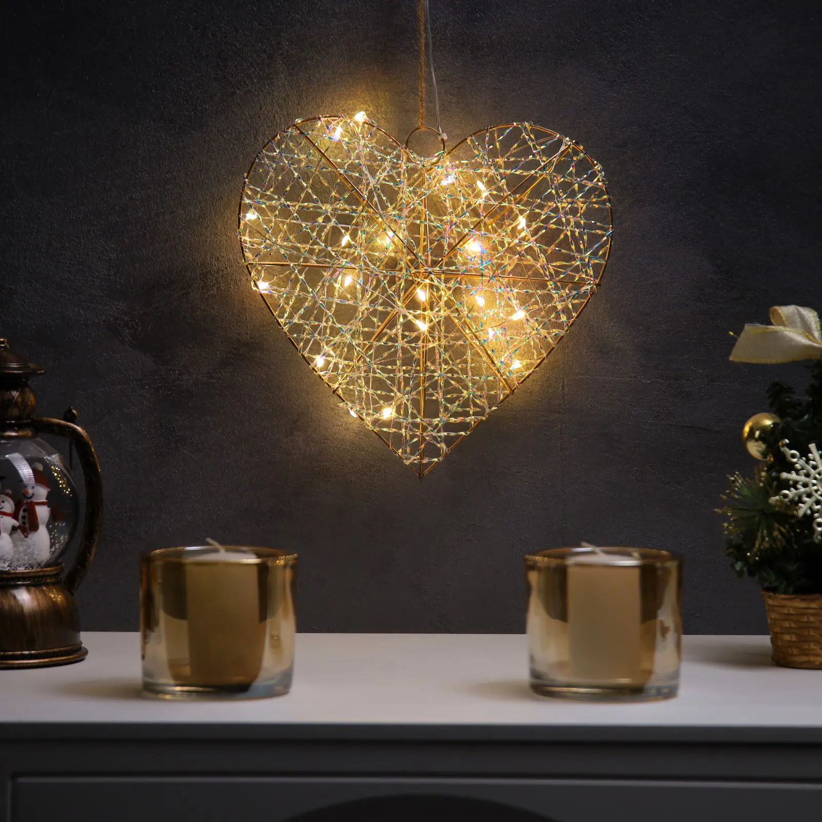 Изображение товара Светящаяся электрическая фигура Luazon Lighting Сердце 10439492