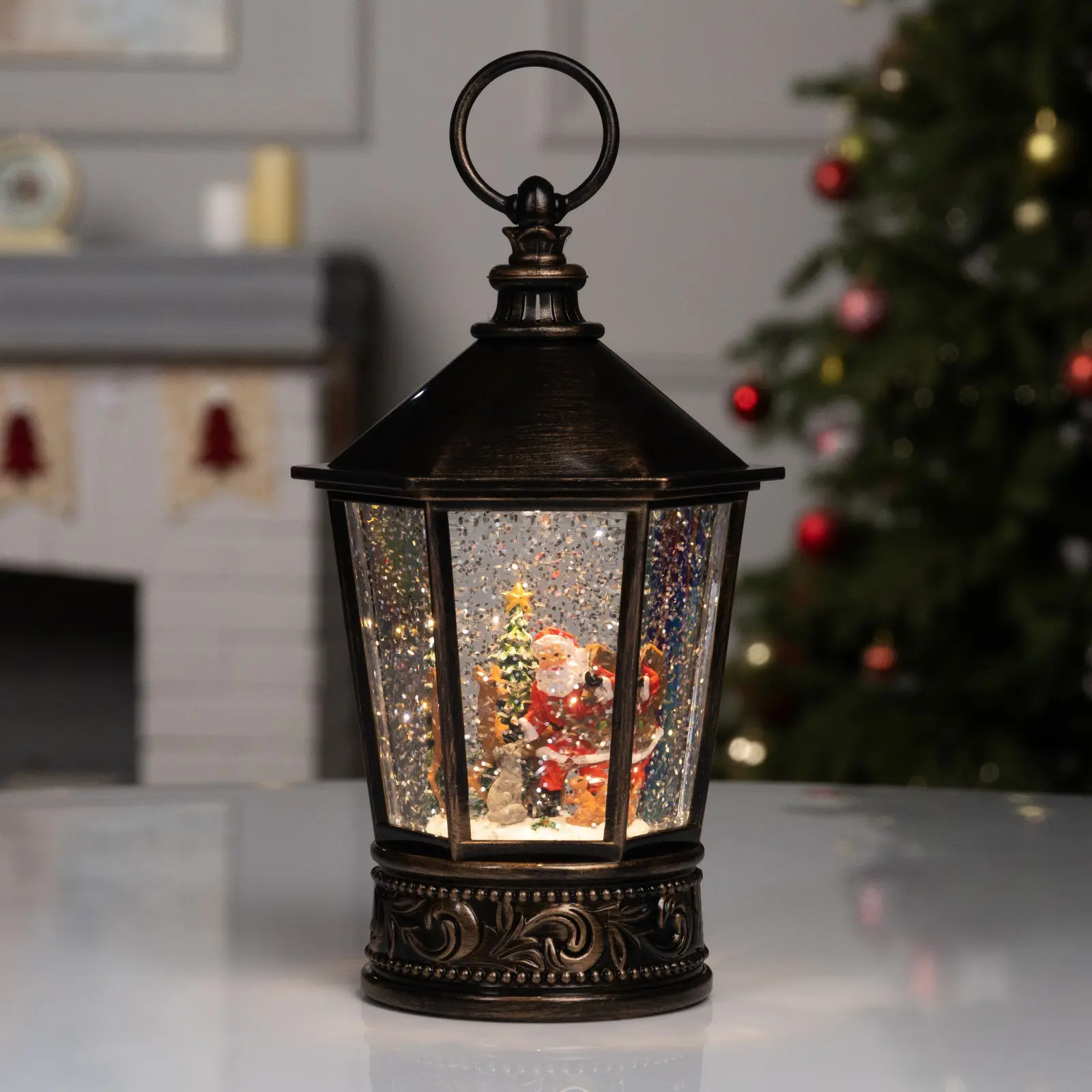 Изображение товара Светящаяся электрическая фигура Luazon Lighting Снежные чудеса 10511706 h 22 см