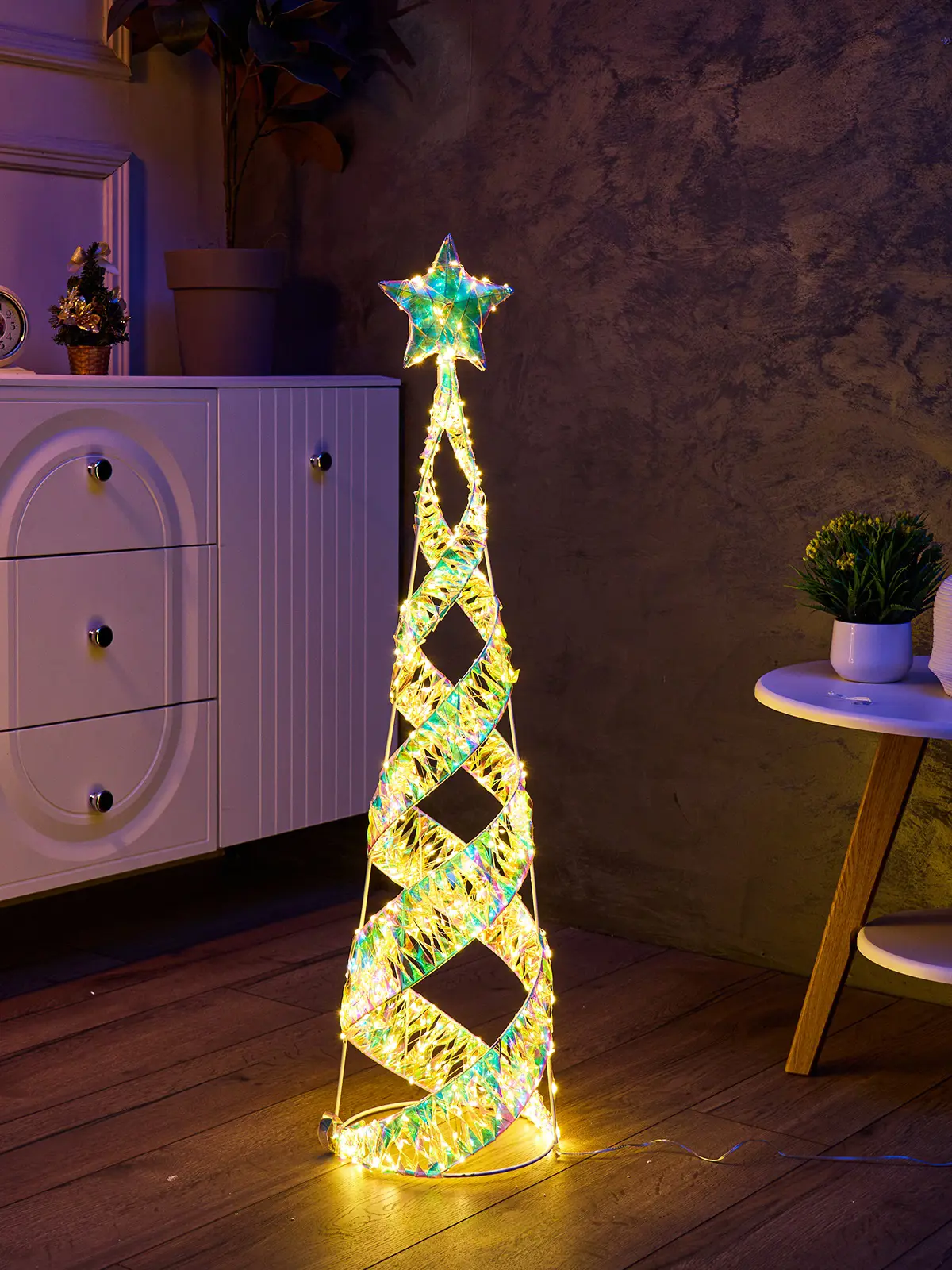 Изображение товара Светящаяся электрическая фигура Luazon Lighting Елка 10517839 h 100 см