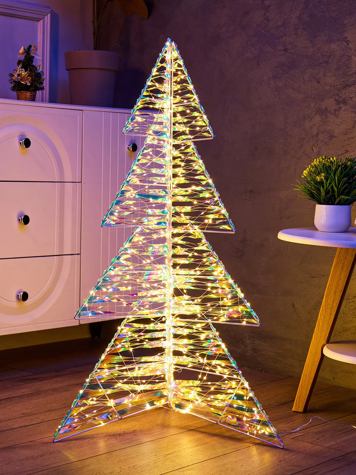 Изображение товара Светящаяся электрическая фигура Luazon Lighting Елка 10517835 h 100 см