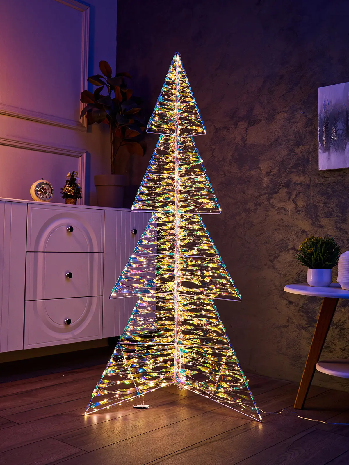 Изображение товара Светящаяся электрическая фигура Luazon Lighting Елка 10517836 h 150 см