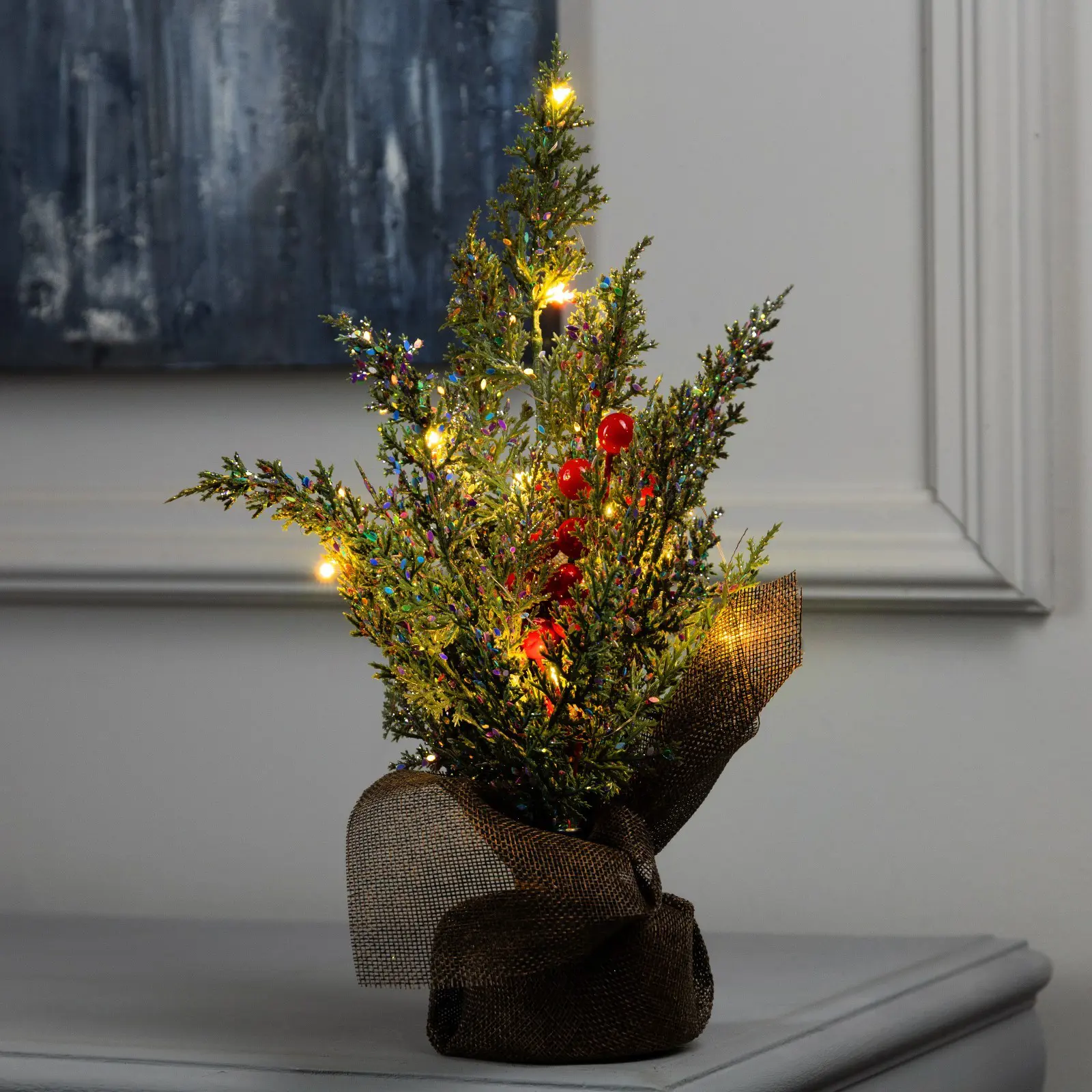 Изображение товара Светящаяся электрическая фигура Luazon Lighting Ель и ягоды 10487817