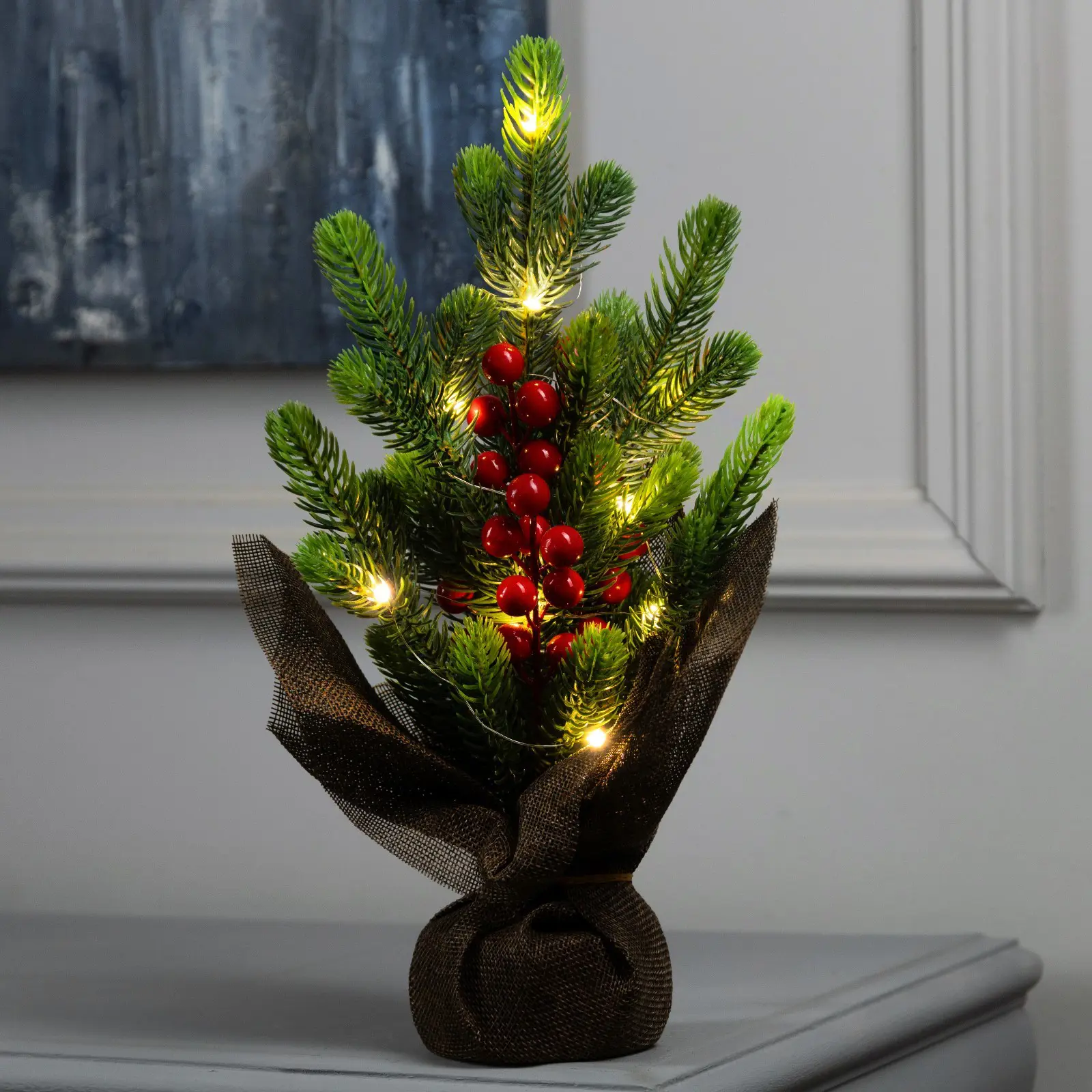 Изображение товара Светящаяся электрическая фигура Luazon Lighting Ель и ягоды 10487816