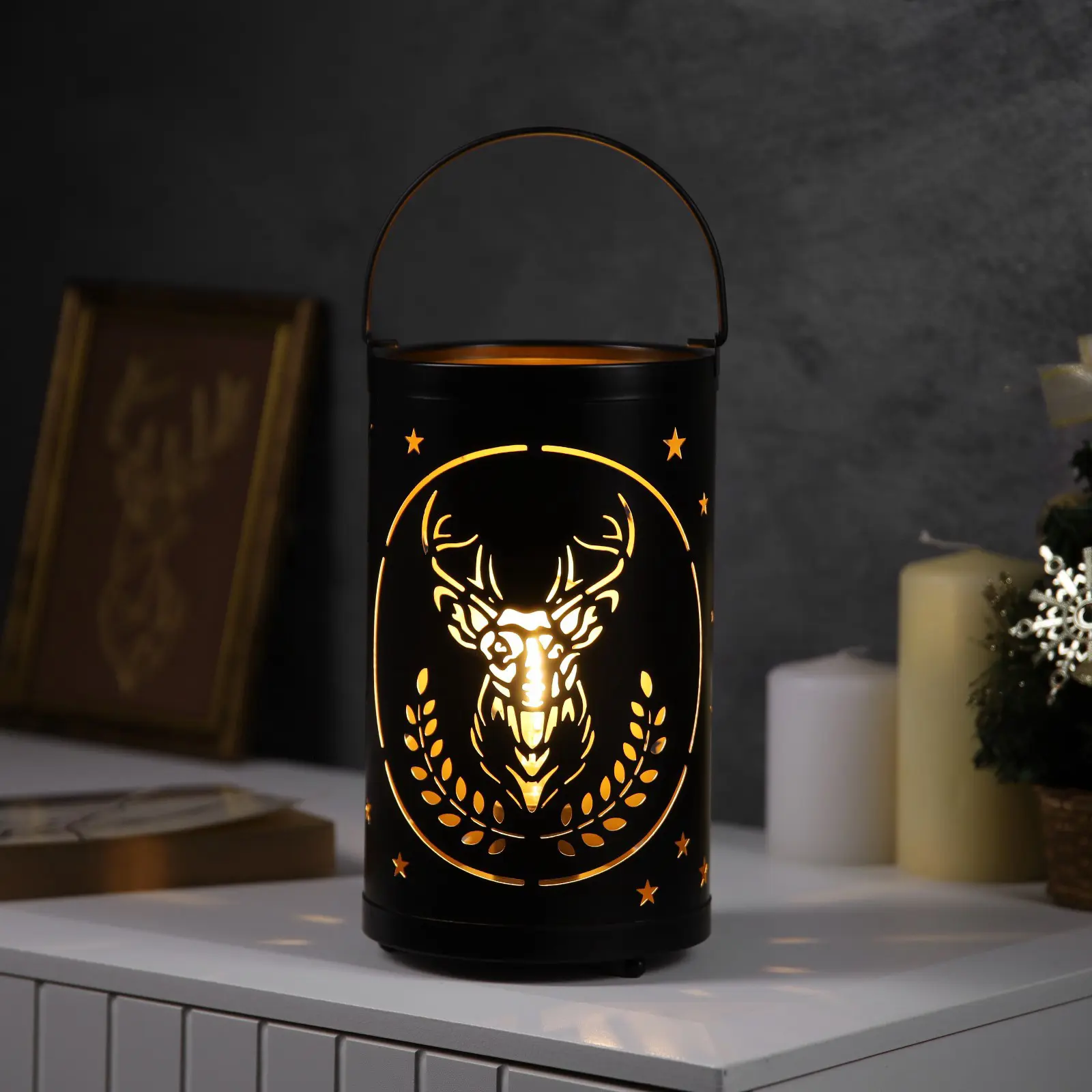 Изображение товара Светящаяся электрическая фигура Luazon Lighting Величавый олень 10484461 h 21 см