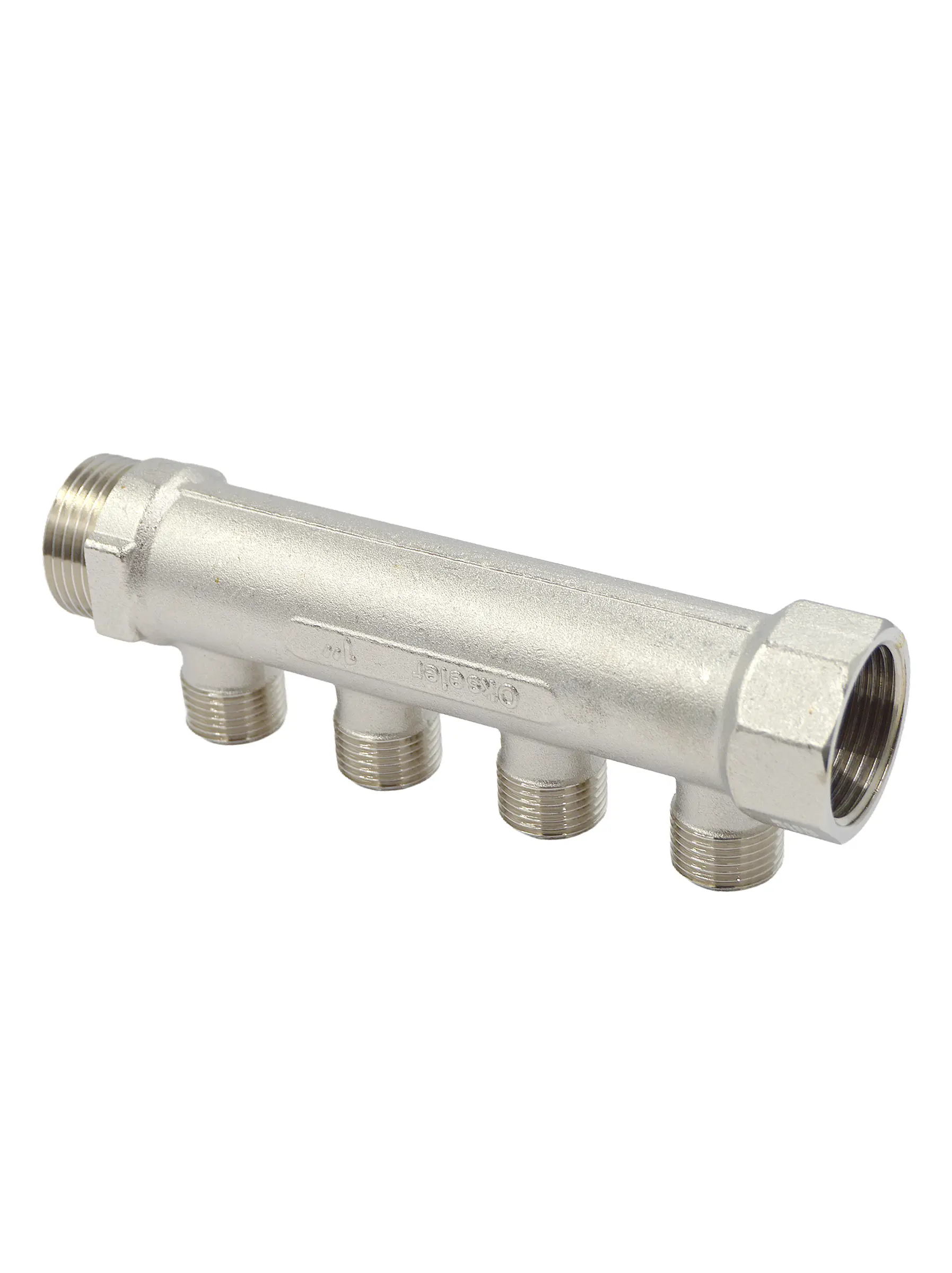 Изображение товара Коллектор распределительный Okseler oks00374 1"x1/2" евроконус 4 выхода латунь