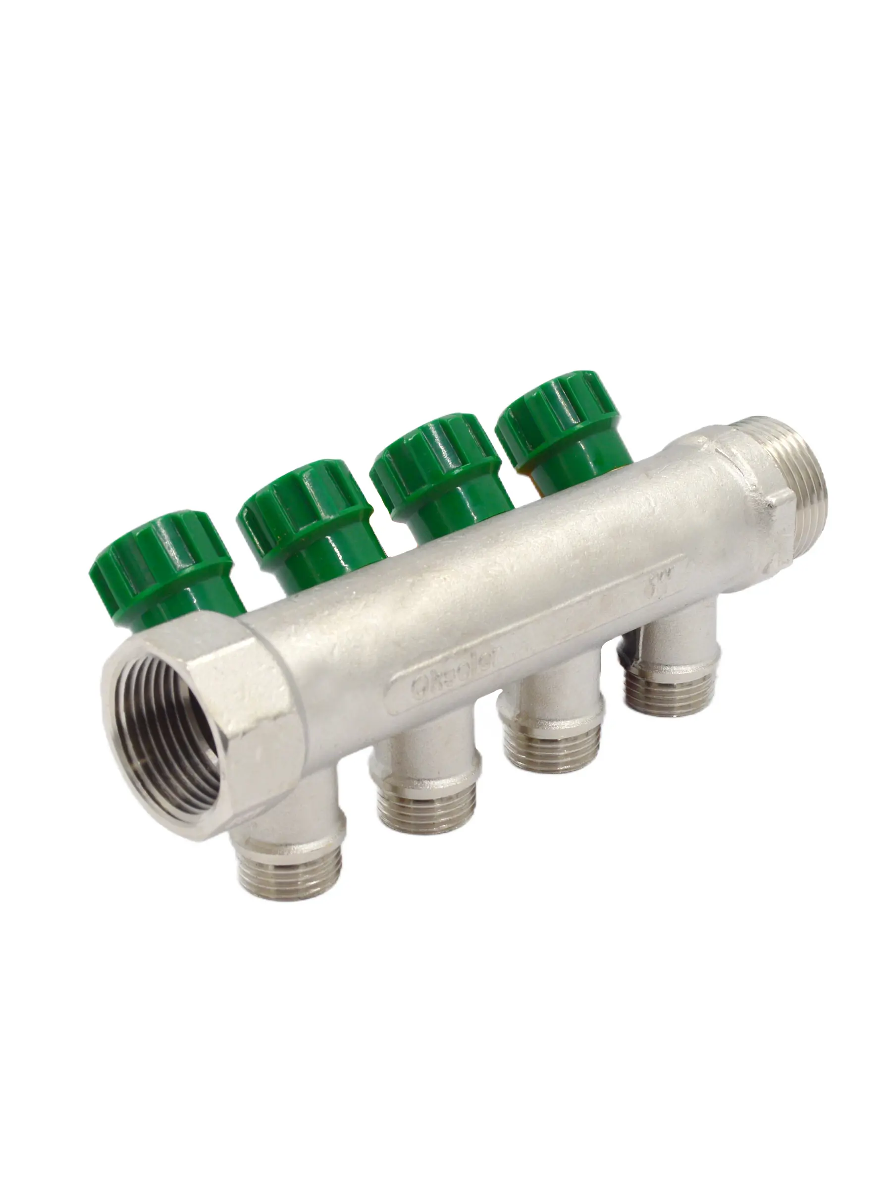 Изображение товара Коллектор распределительный Okseler oks00380 1"x1/2" евроконус 4 выхода латунь