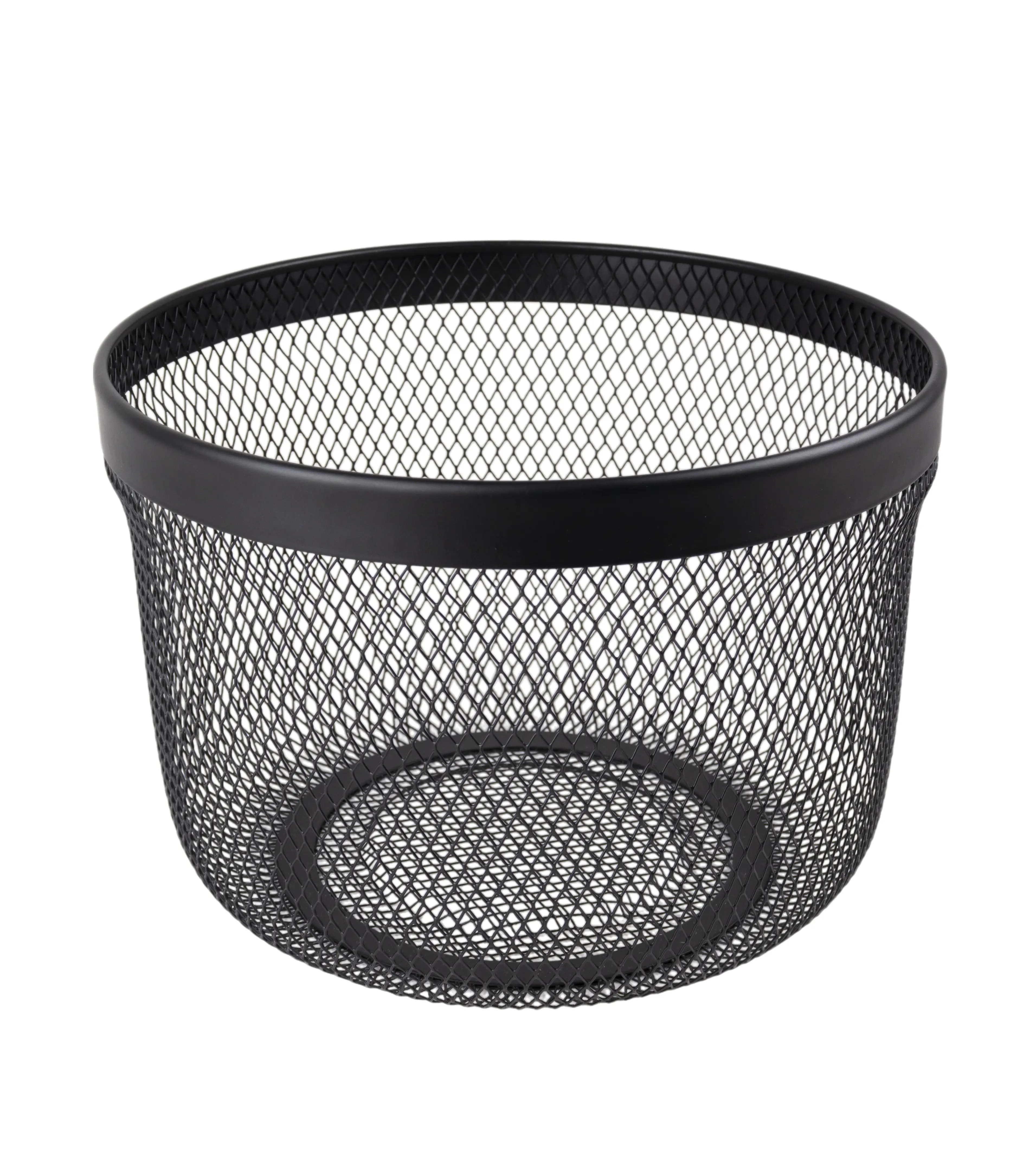 Изображение товара Корзина для хранения Уют мелкая сетка металл черный 12 л