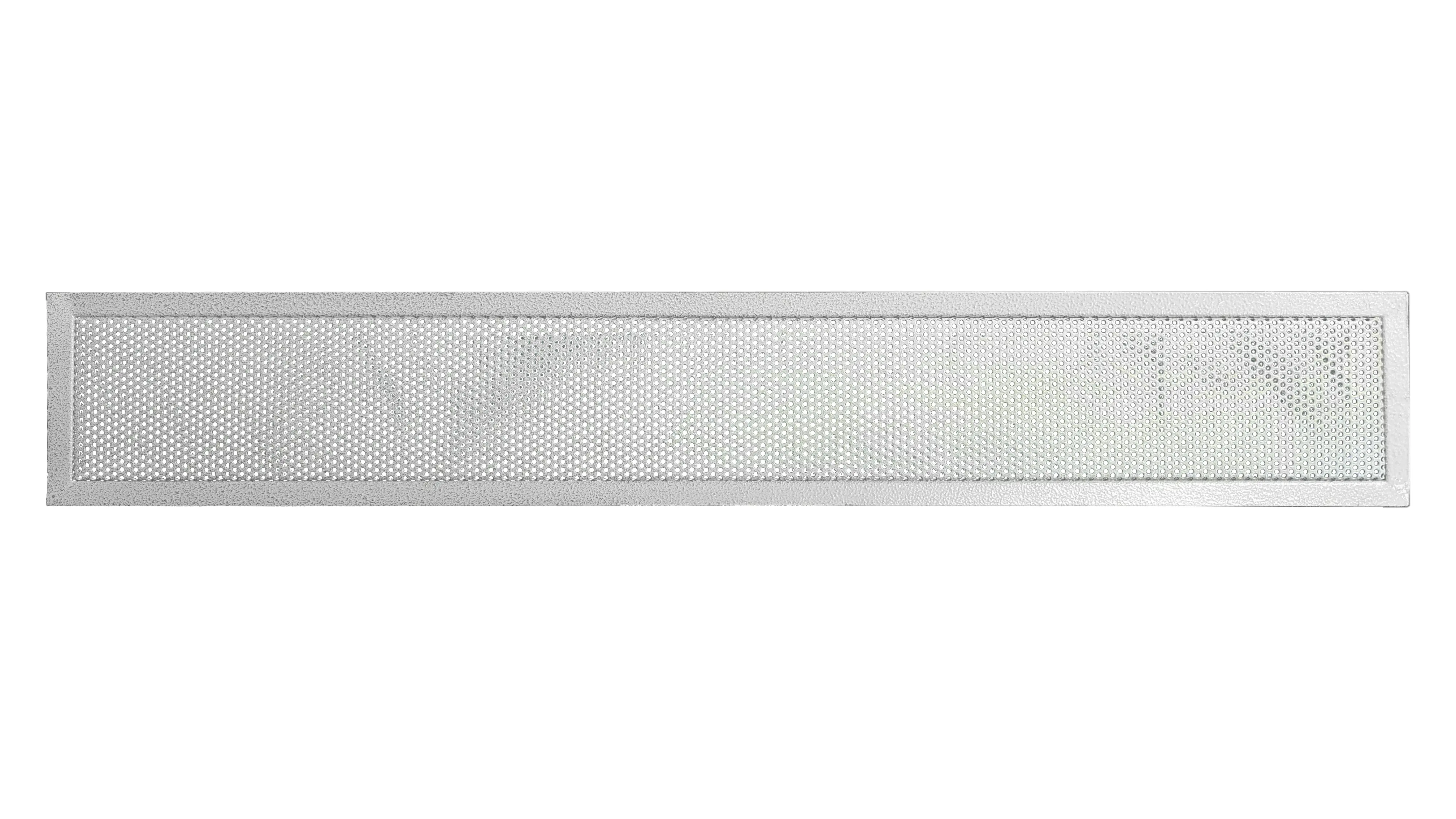 Изображение товара Решетка вентиляционная Шамрай 500x60 мм сталь перфорация кружок цвет белый