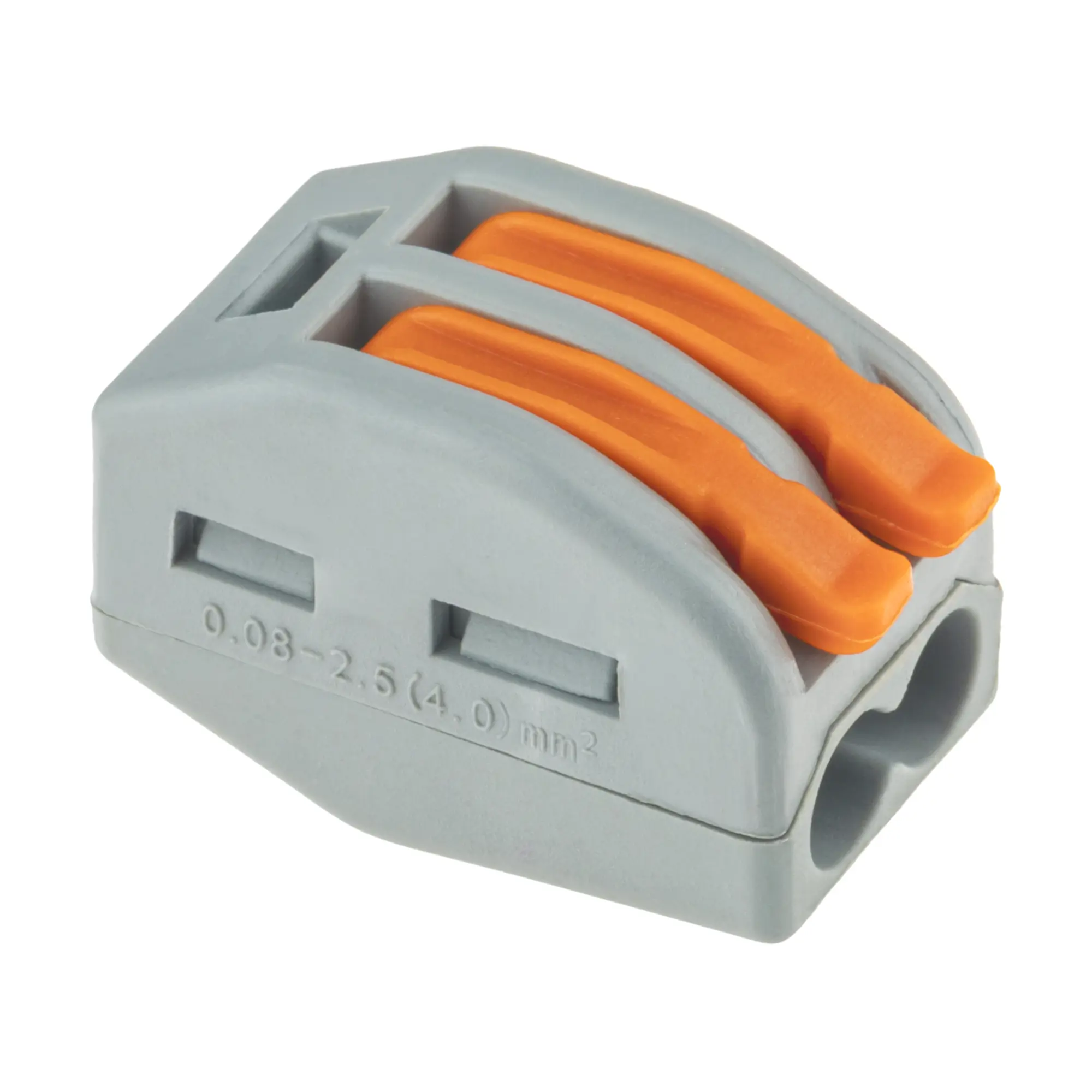 Изображение товара Клеммы монтажные с рычажком Duwi 222-412 2-проводные 4мм² комплект 5 шт