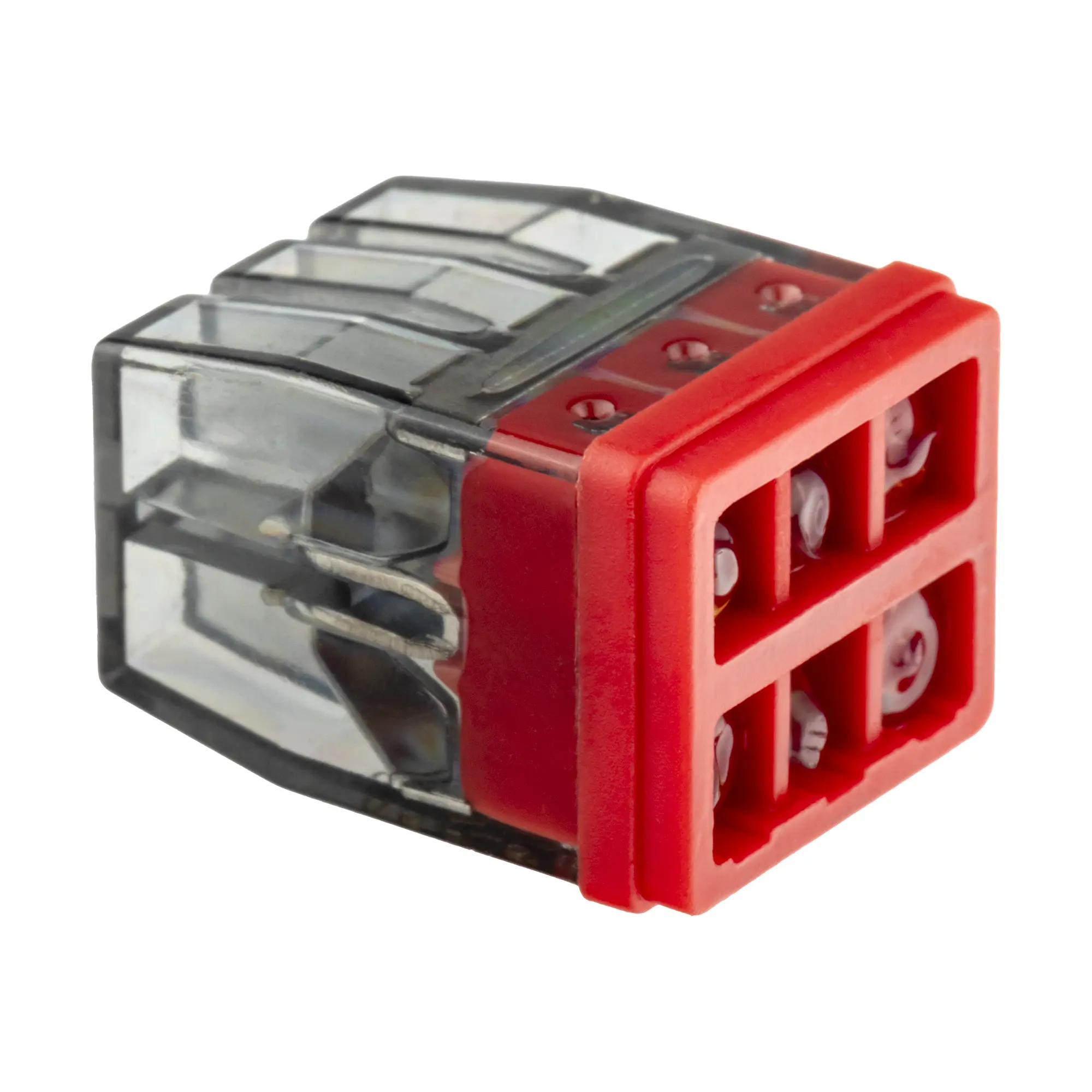 Изображение товара Клеммы монтажные самозажимные с пастой Duwi СМК 772-206 6-проводные 2.5мм² прозрачные 5шт 26732 4